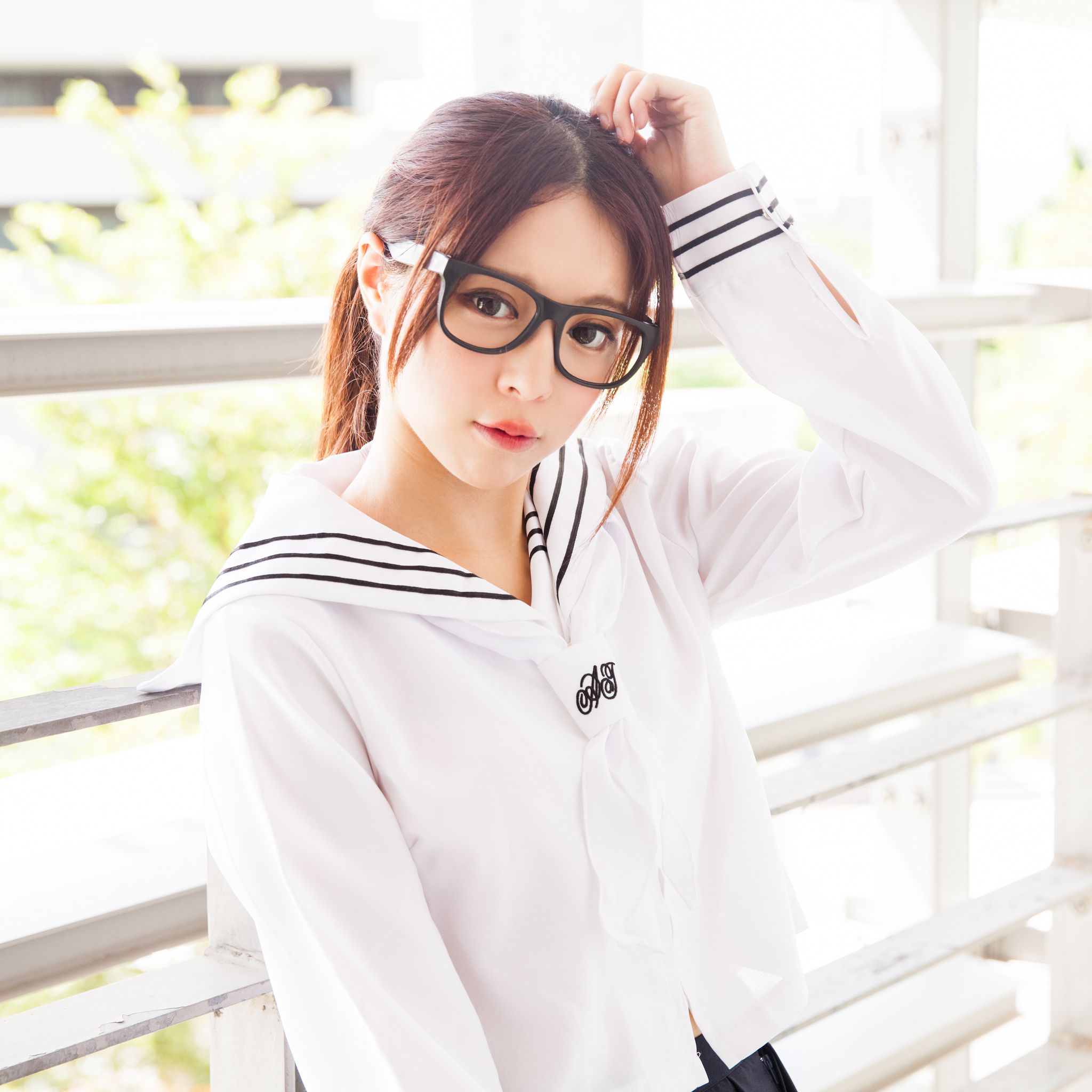 台湾美女张齐郡JULIE《长筒袜校服少女》