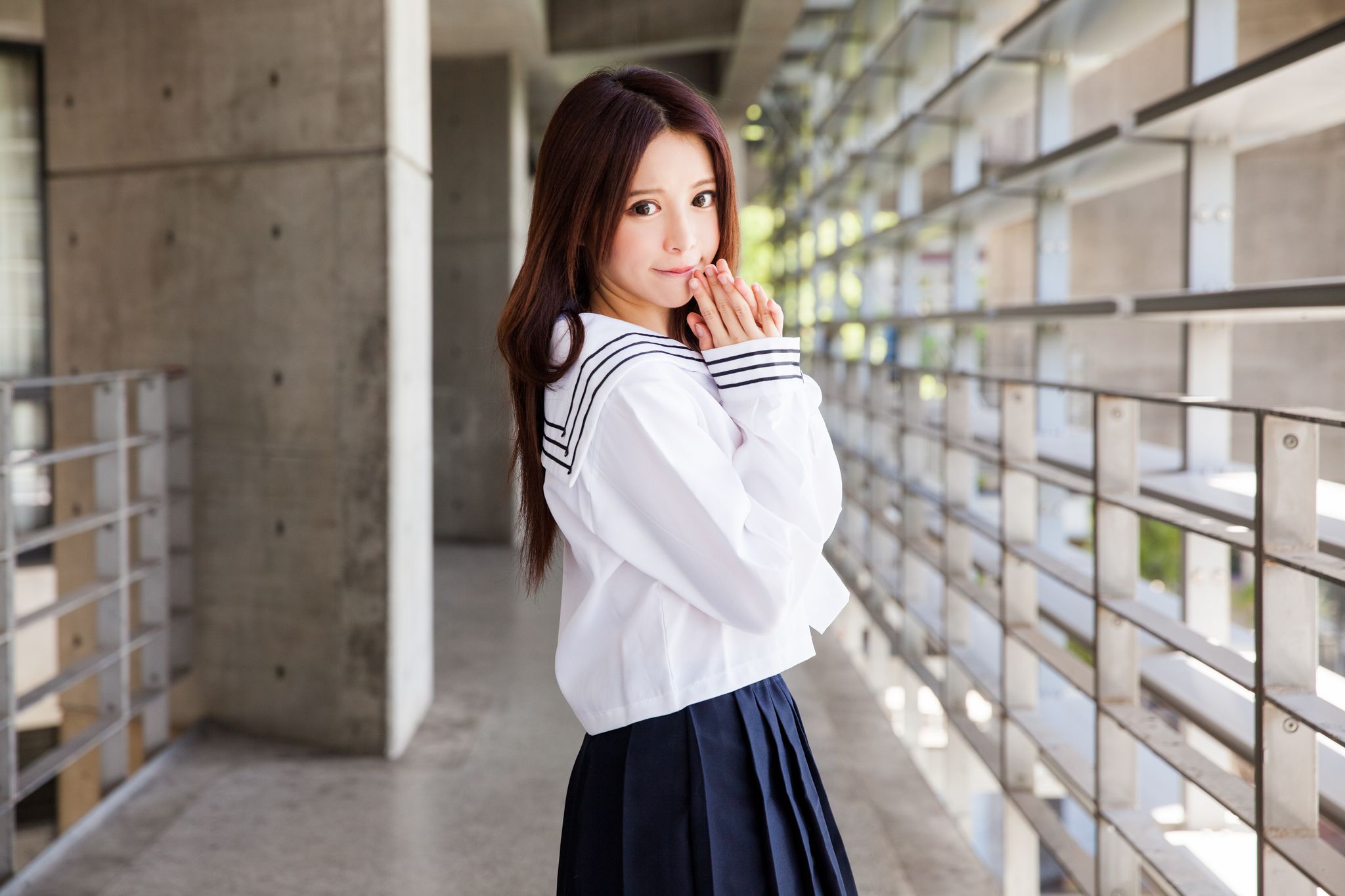 台湾美女张齐郡JULIE《长筒袜校服少女》