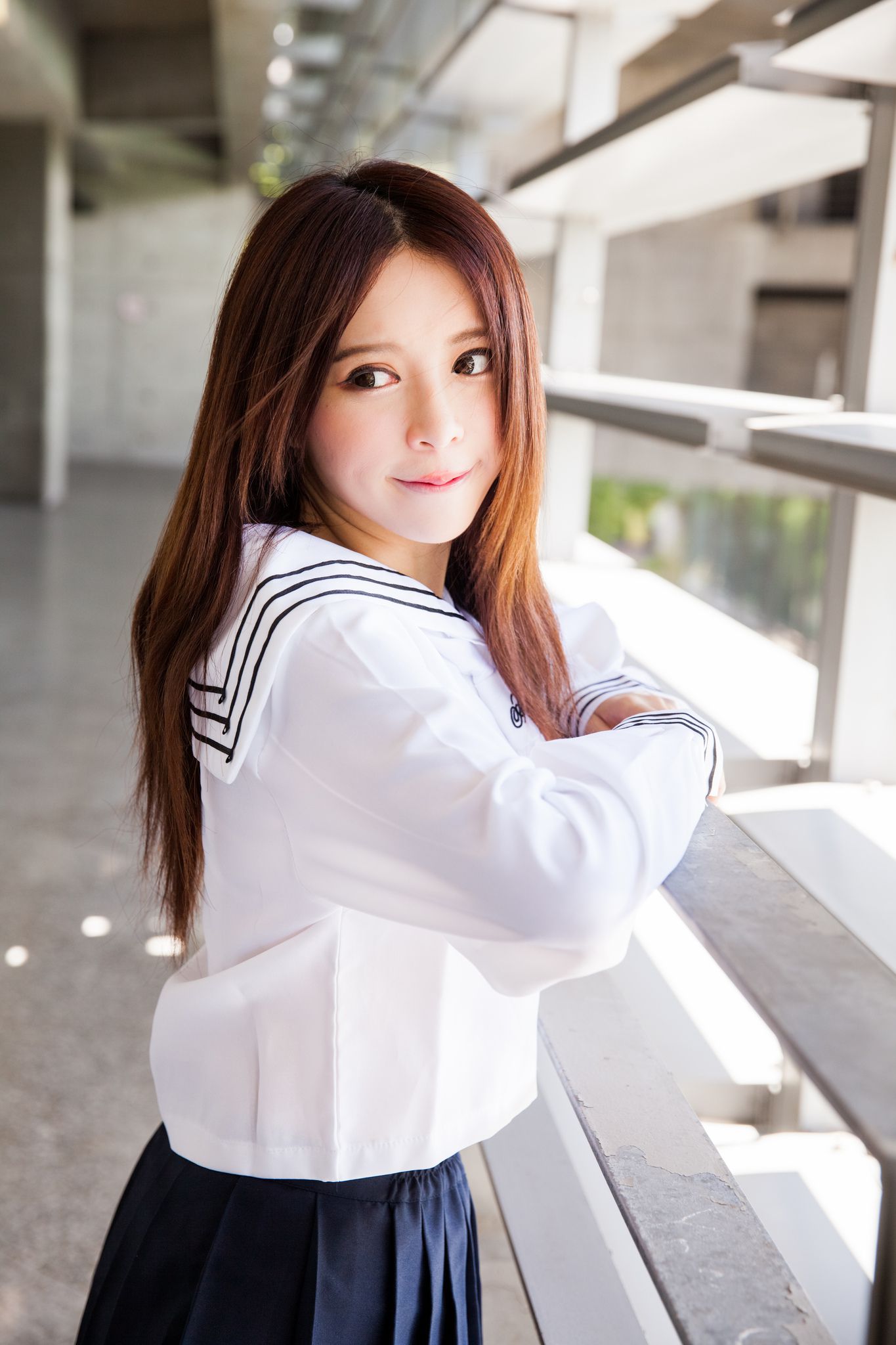台湾美女张齐郡JULIE《长筒袜校服少女》