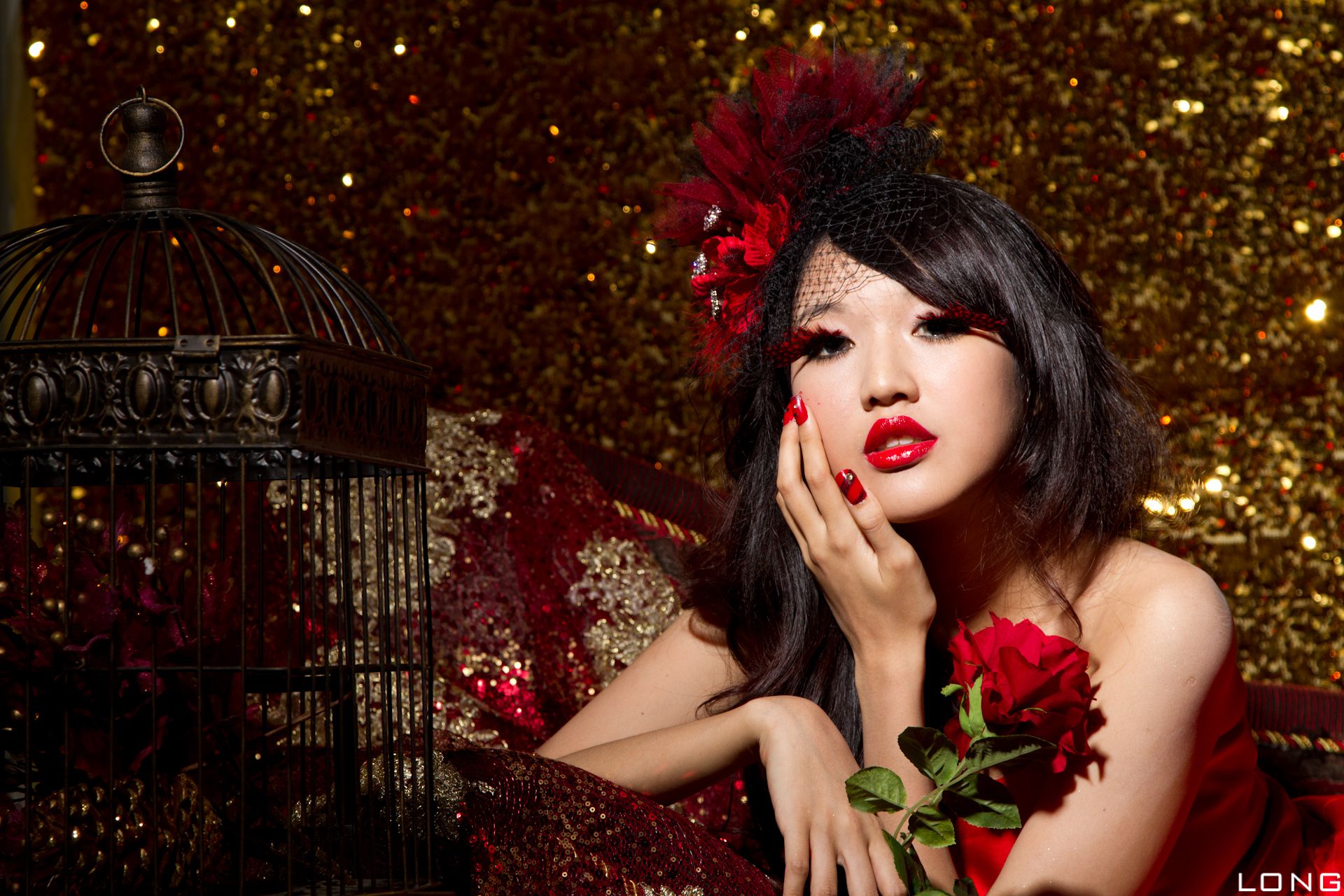 陈玮廷/腿模Jill《婚紗之紅》