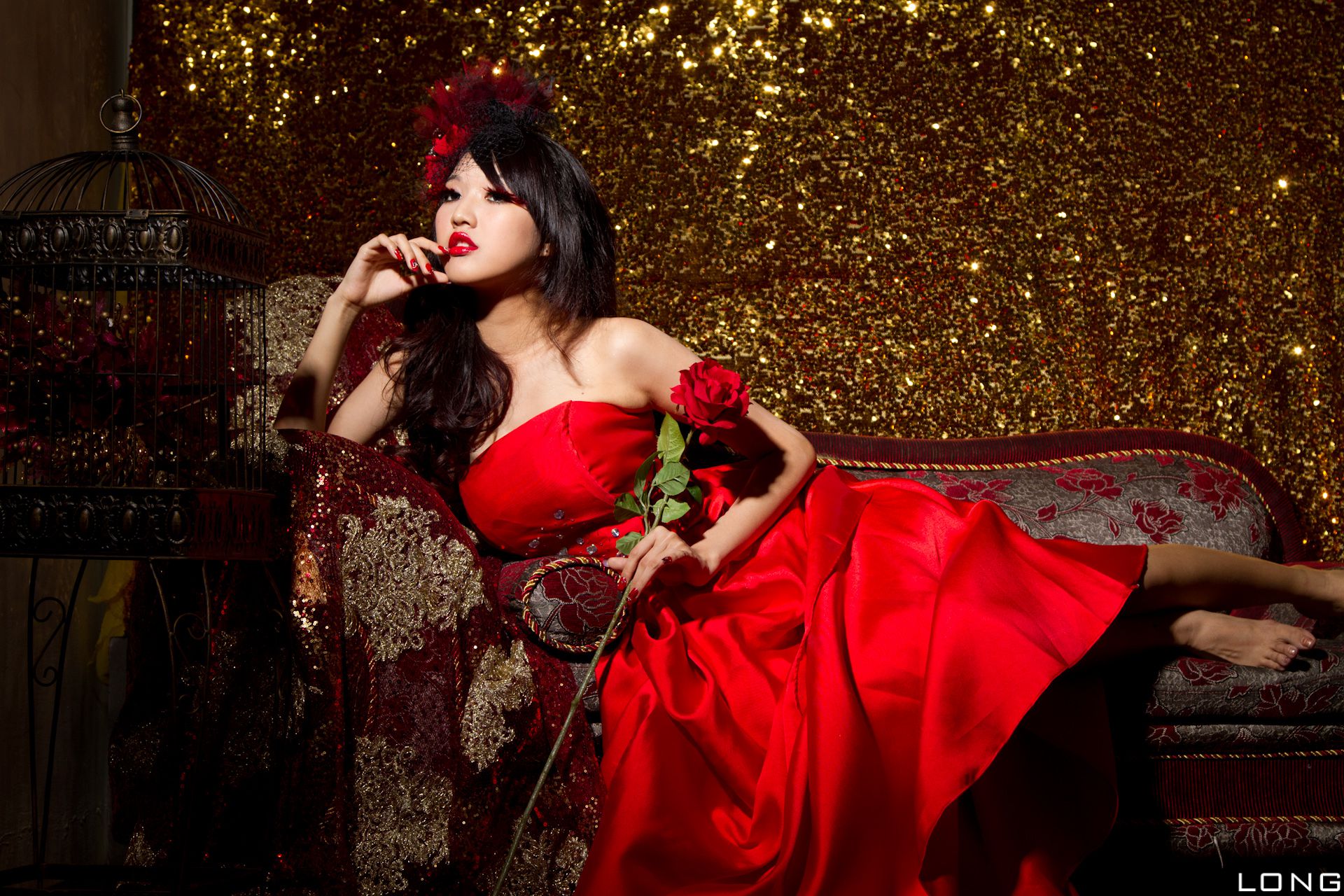 陈玮廷/腿模Jill《婚紗之紅》