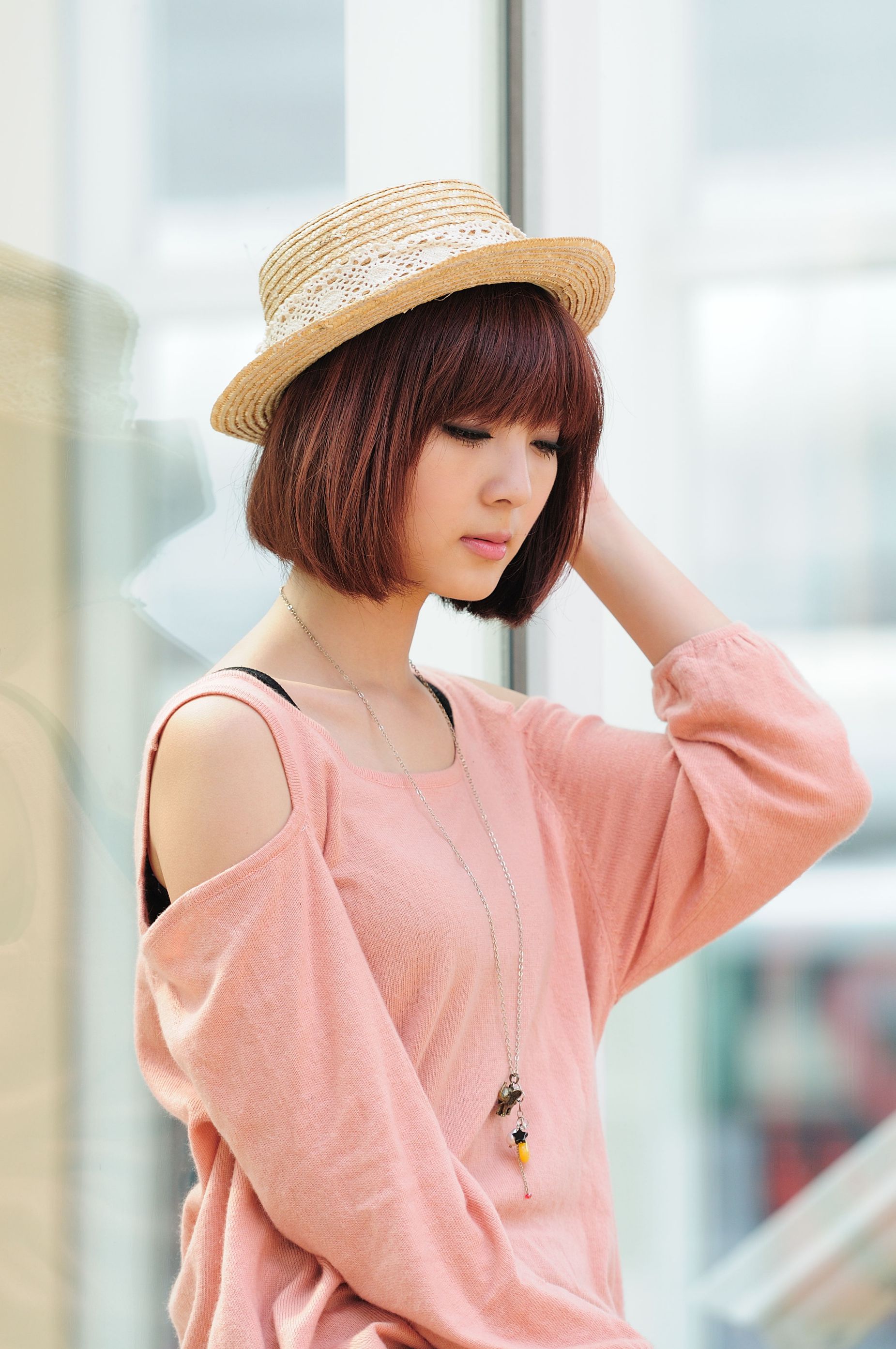 短发美女小猪patty《2组小清新街拍》