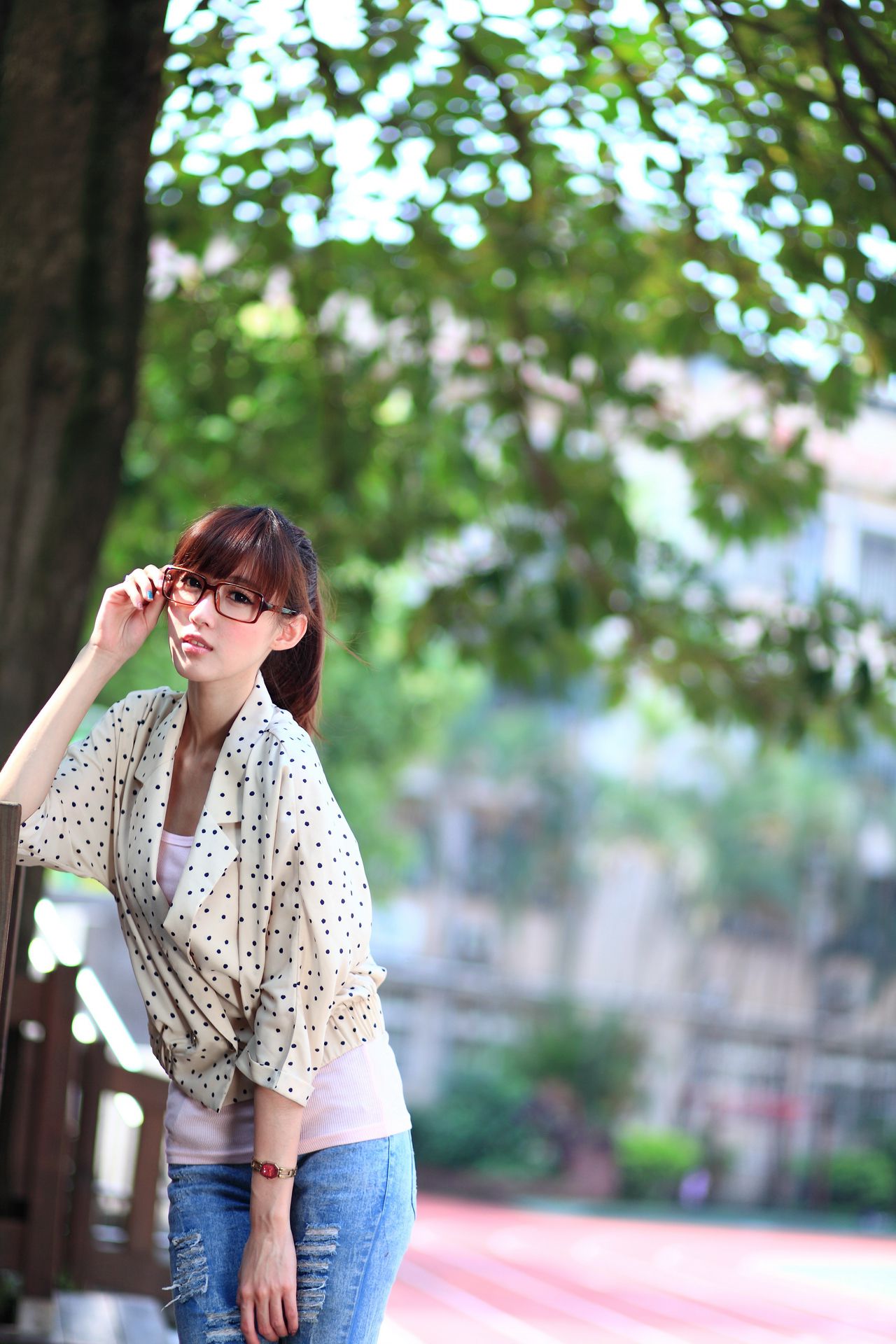 廖挺伶/Kila晶晶《牛仔美腿系列图片》写真合集