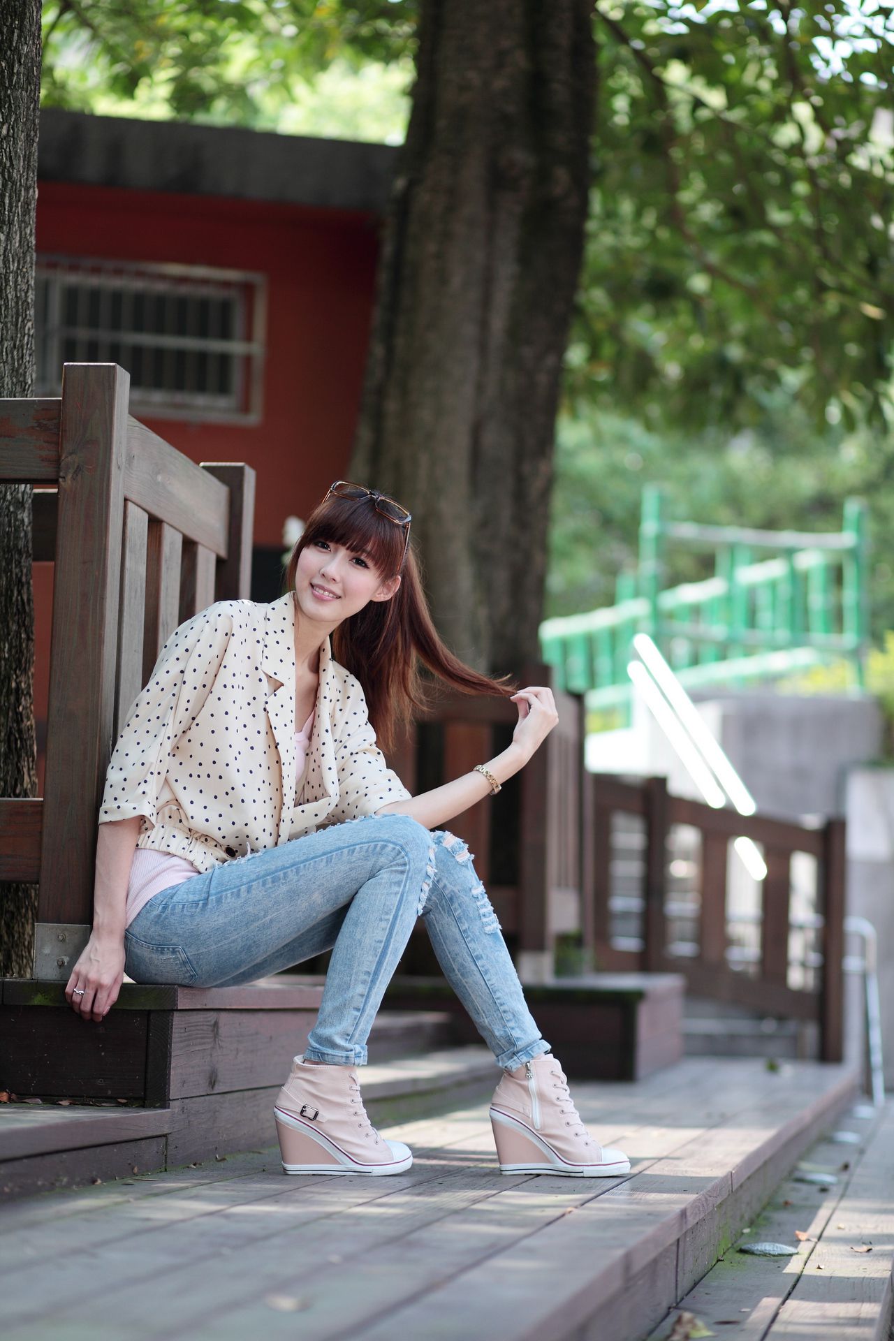 廖挺伶/Kila晶晶《牛仔美腿系列图片》写真合集