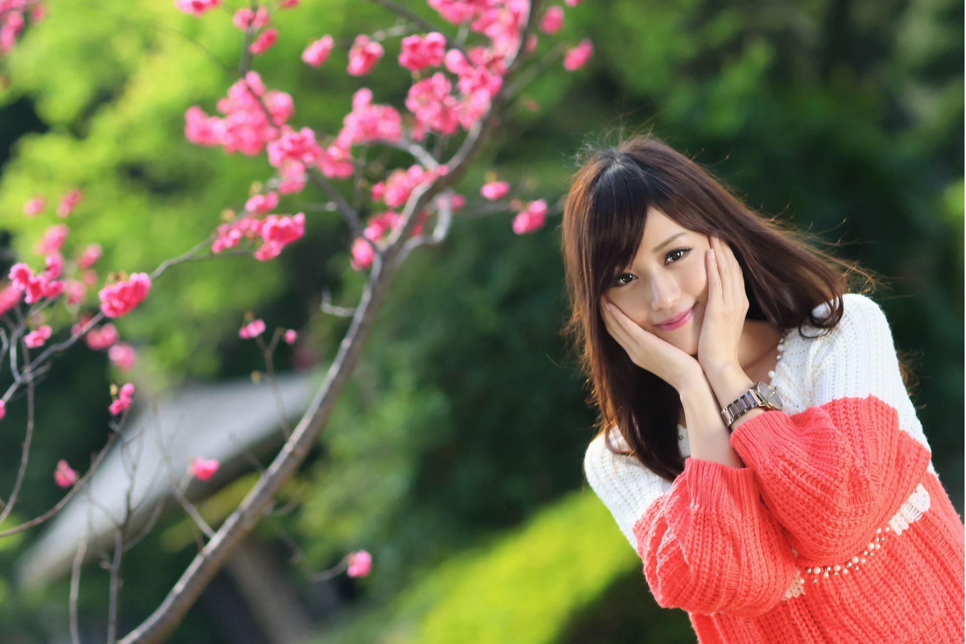 台湾美女鐘幸村/梁以辰《雙溪公園外拍》