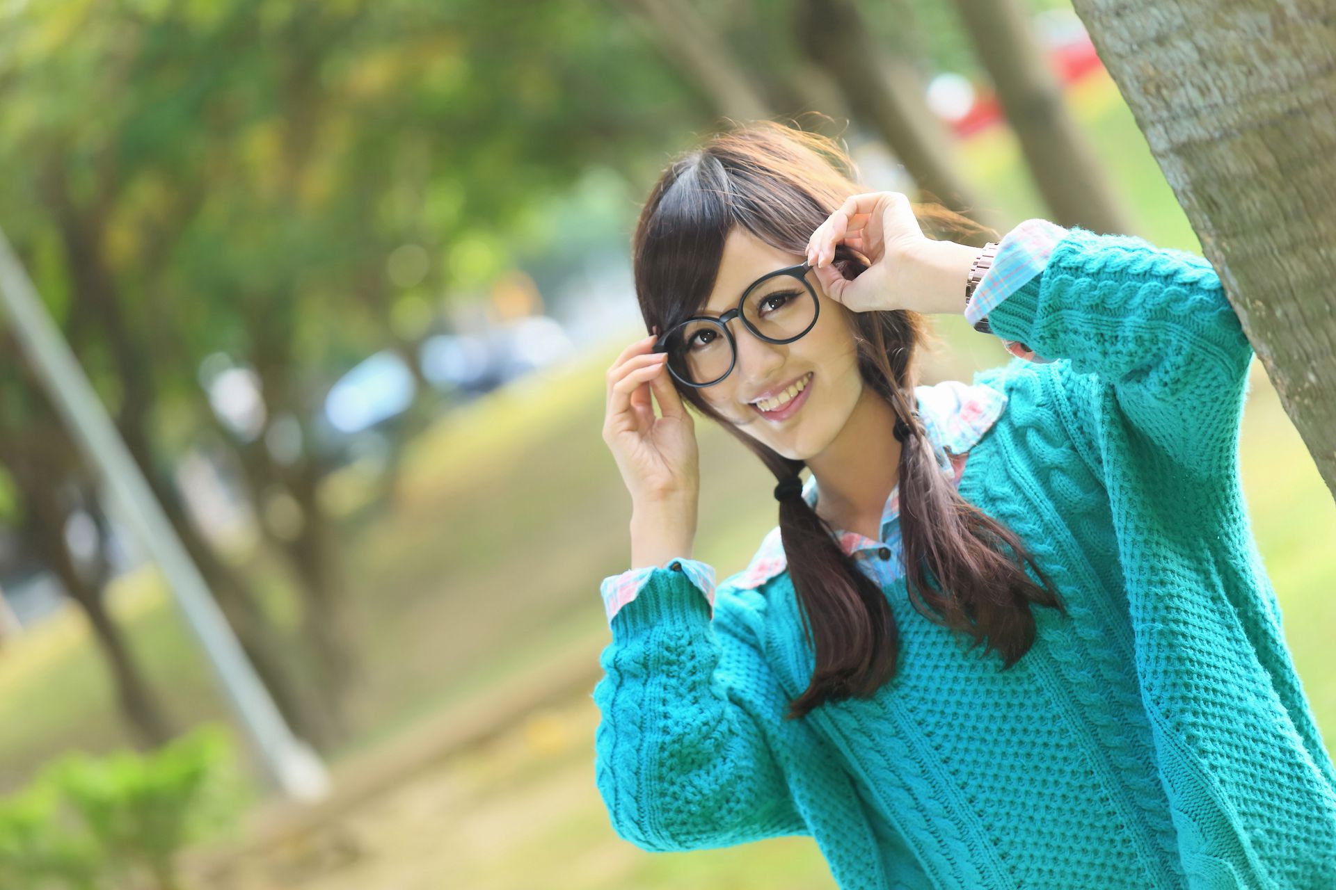 台湾美女鐘幸村/梁以辰《雙溪公園外拍》