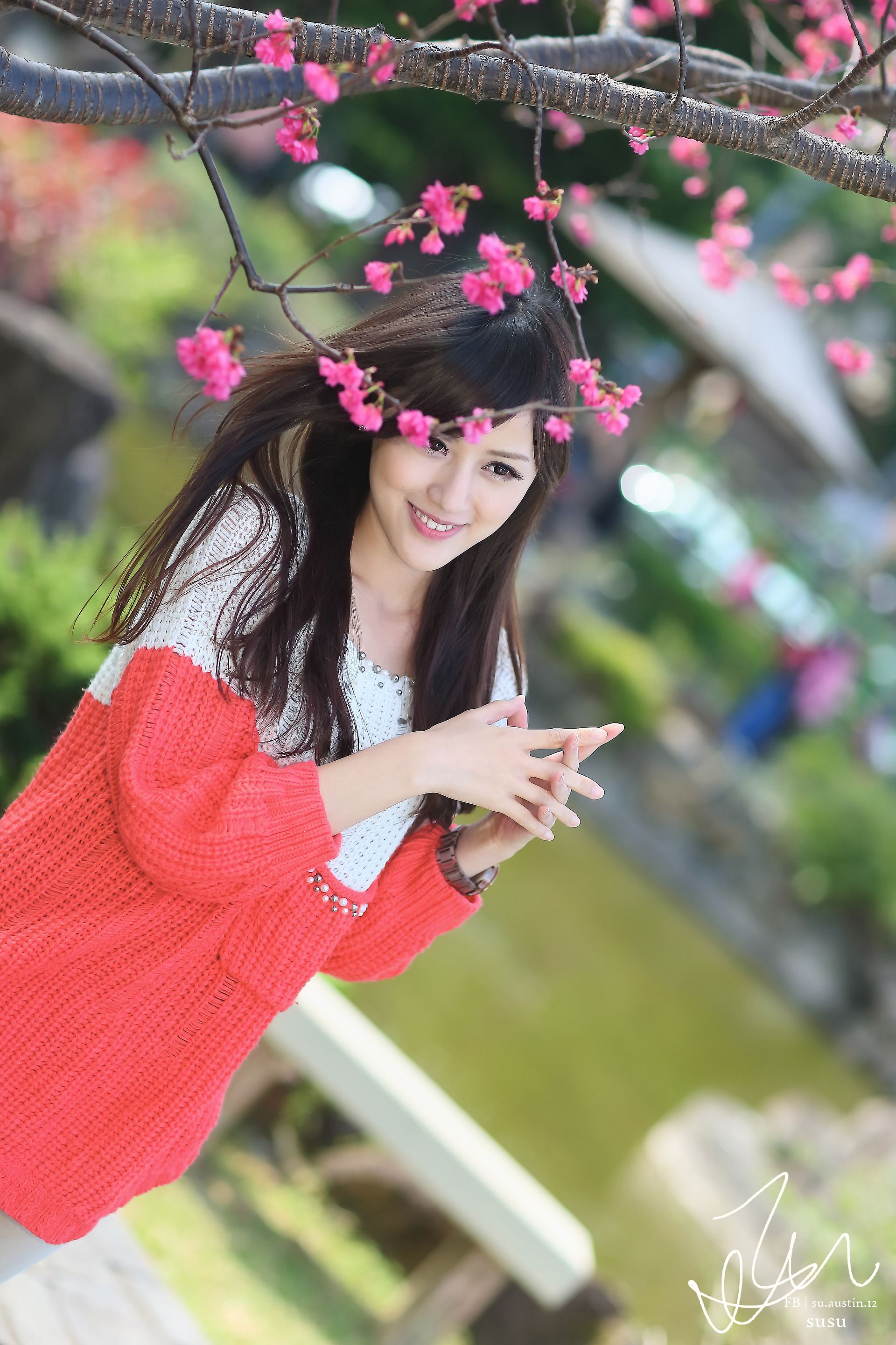 台湾美女鐘幸村/梁以辰《雙溪公園外拍》