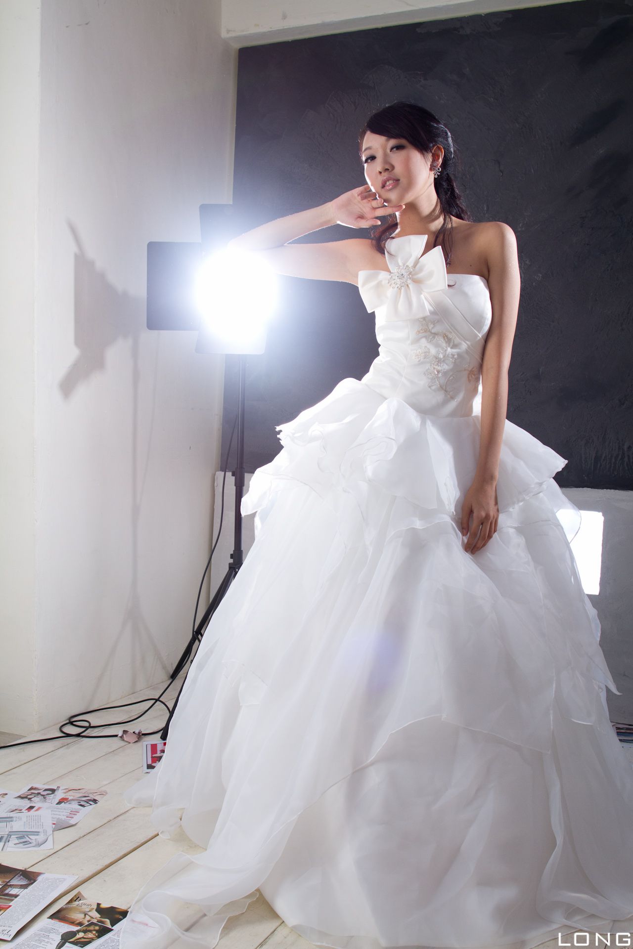 台湾美女模特陈玮廷Jill《婚紗之白》