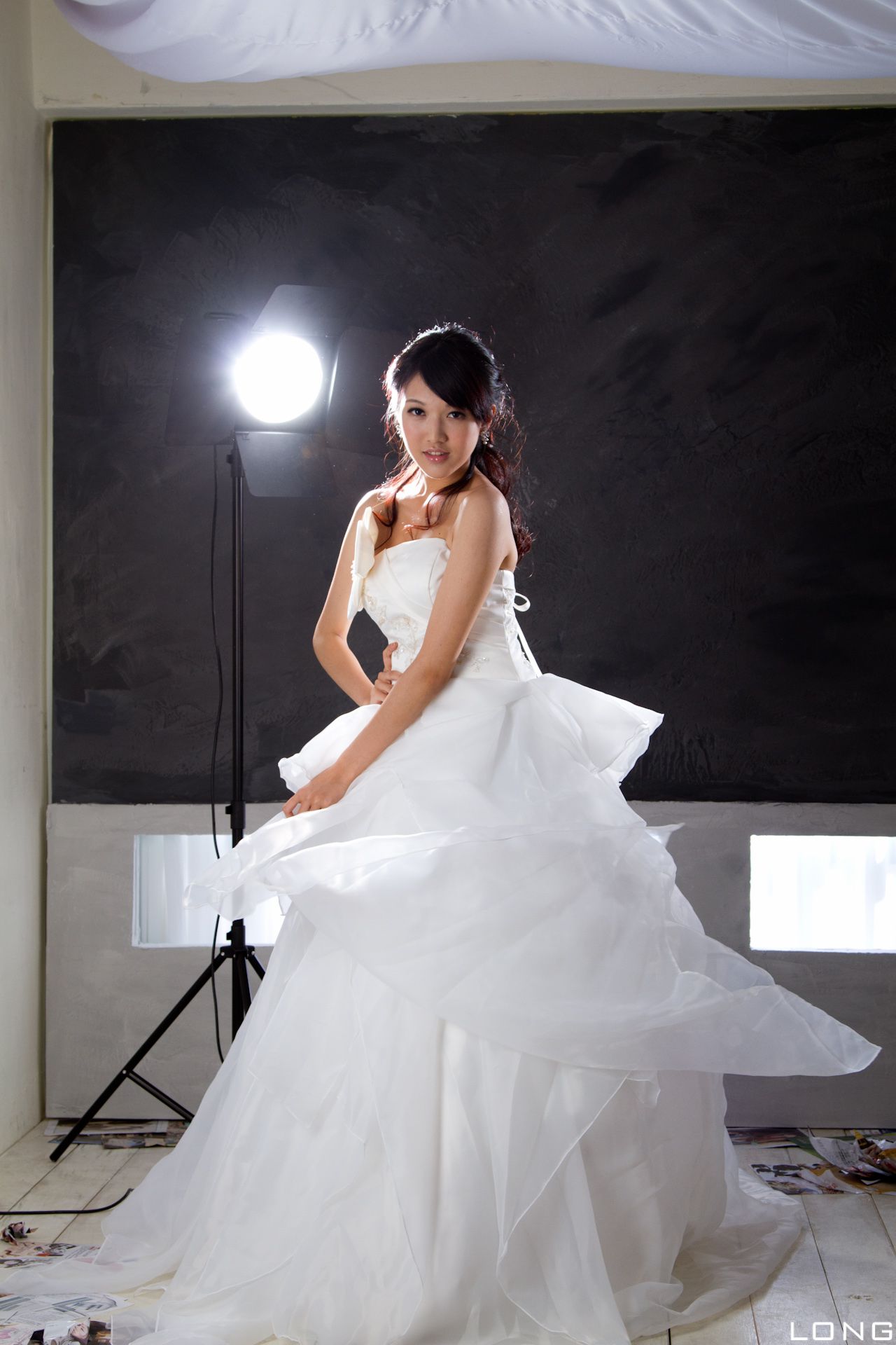 台湾美女模特陈玮廷Jill《婚紗之白》