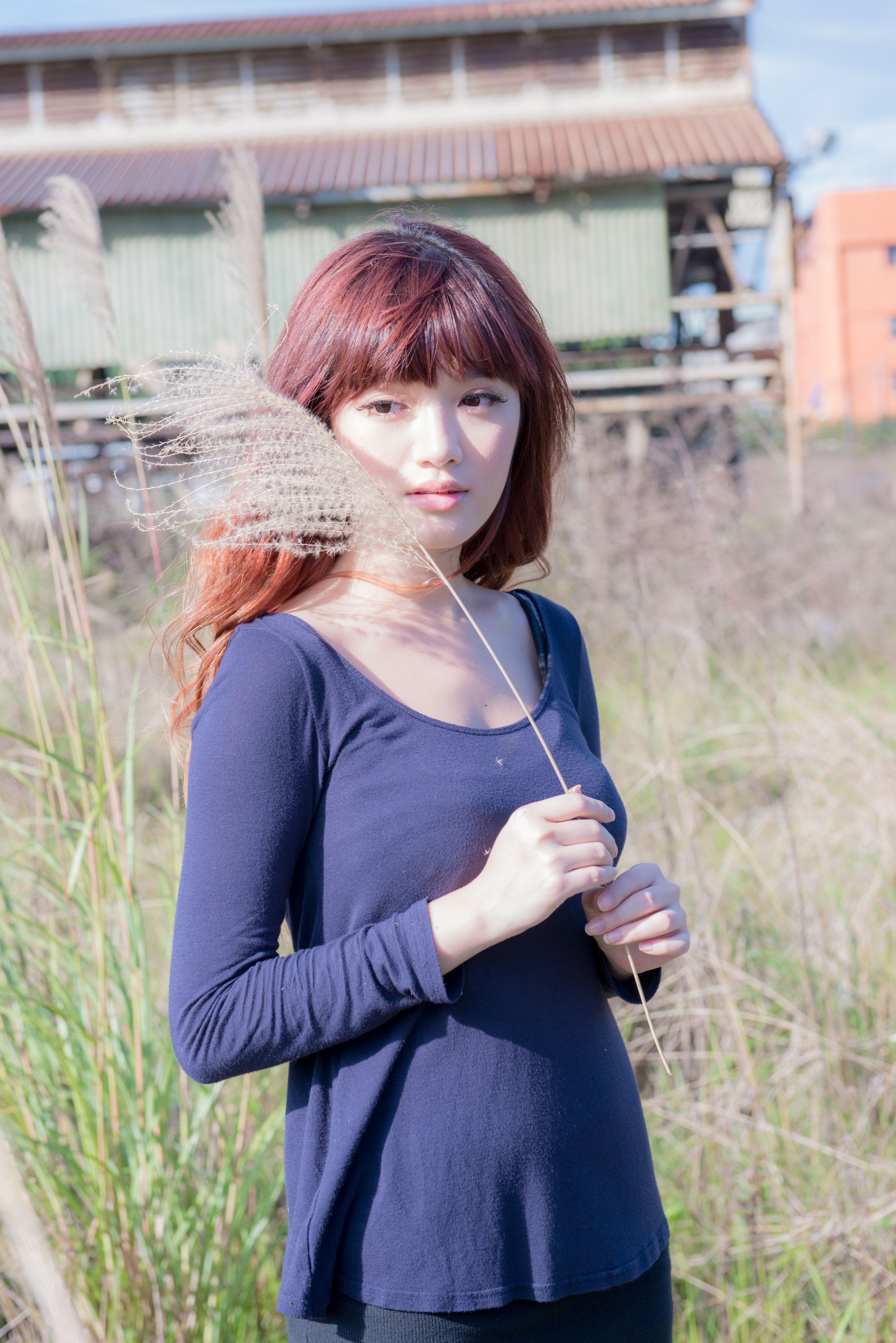 台湾正妹林岗怡Didy《废墟车站唯美外拍》