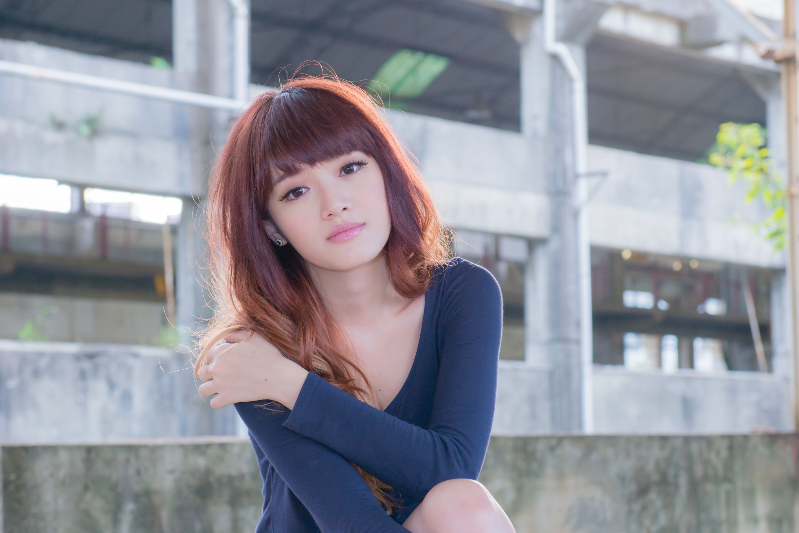 台湾正妹林岗怡Didy《废墟车站唯美外拍》