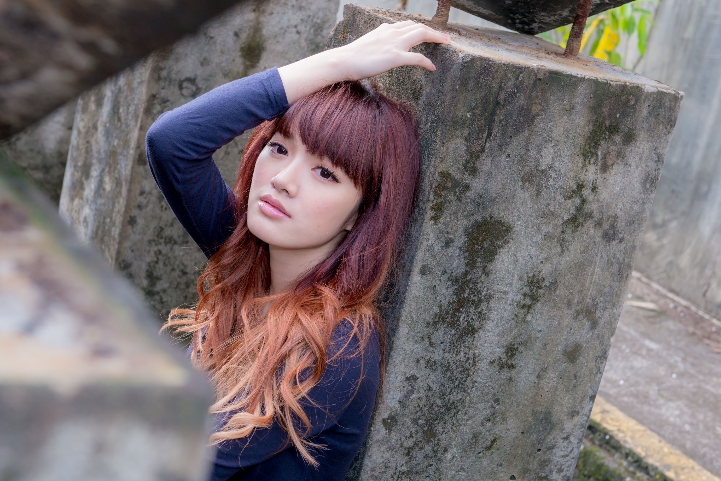 台湾正妹林岗怡Didy《废墟车站唯美外拍》