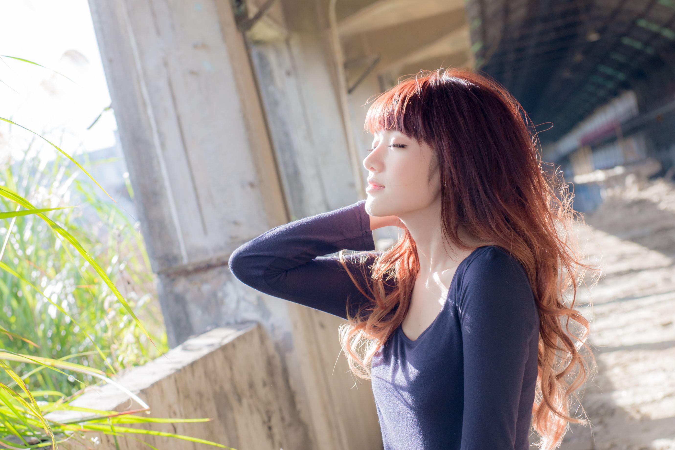 台湾正妹林岗怡Didy《废墟车站唯美外拍》
