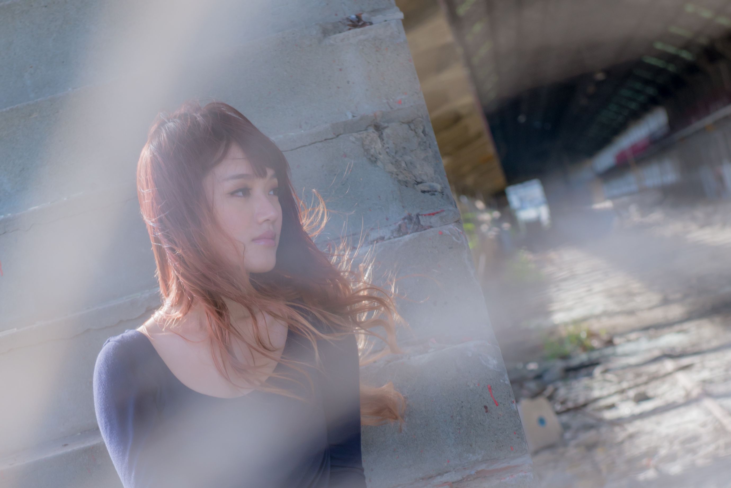 台湾正妹林岗怡Didy《废墟车站唯美外拍》