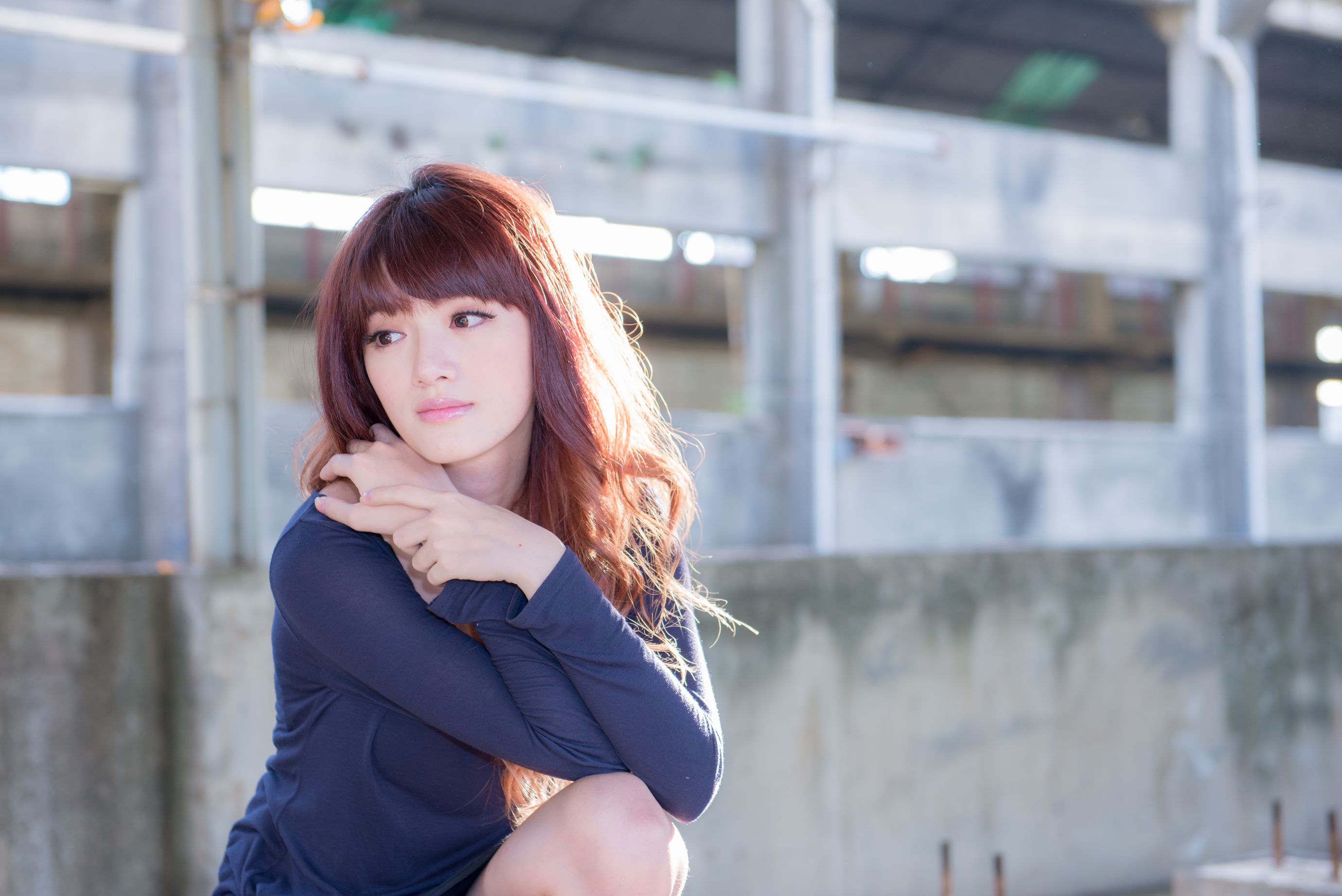 台湾正妹林岗怡Didy《废墟车站唯美外拍》