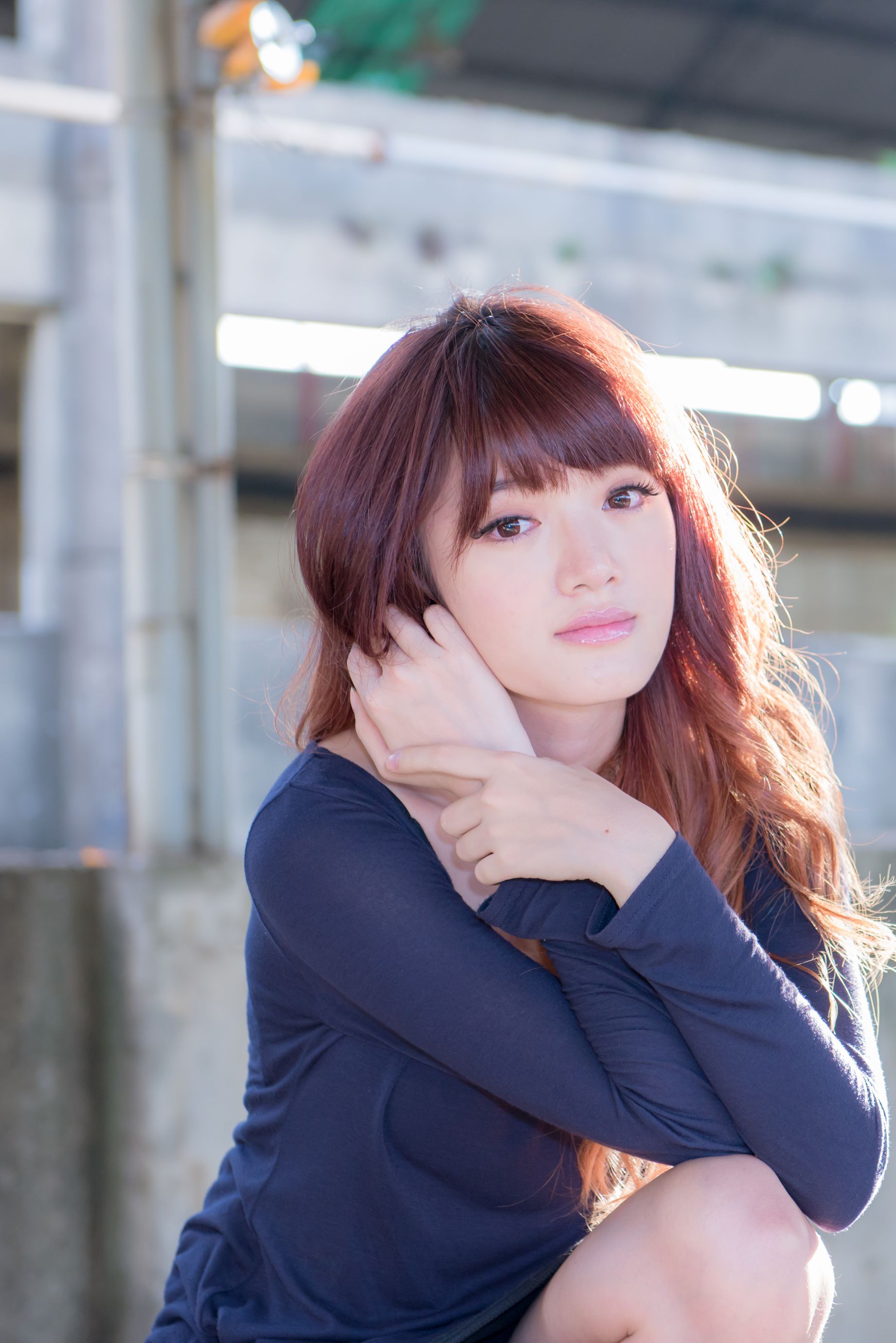 台湾正妹林岗怡Didy《废墟车站唯美外拍》