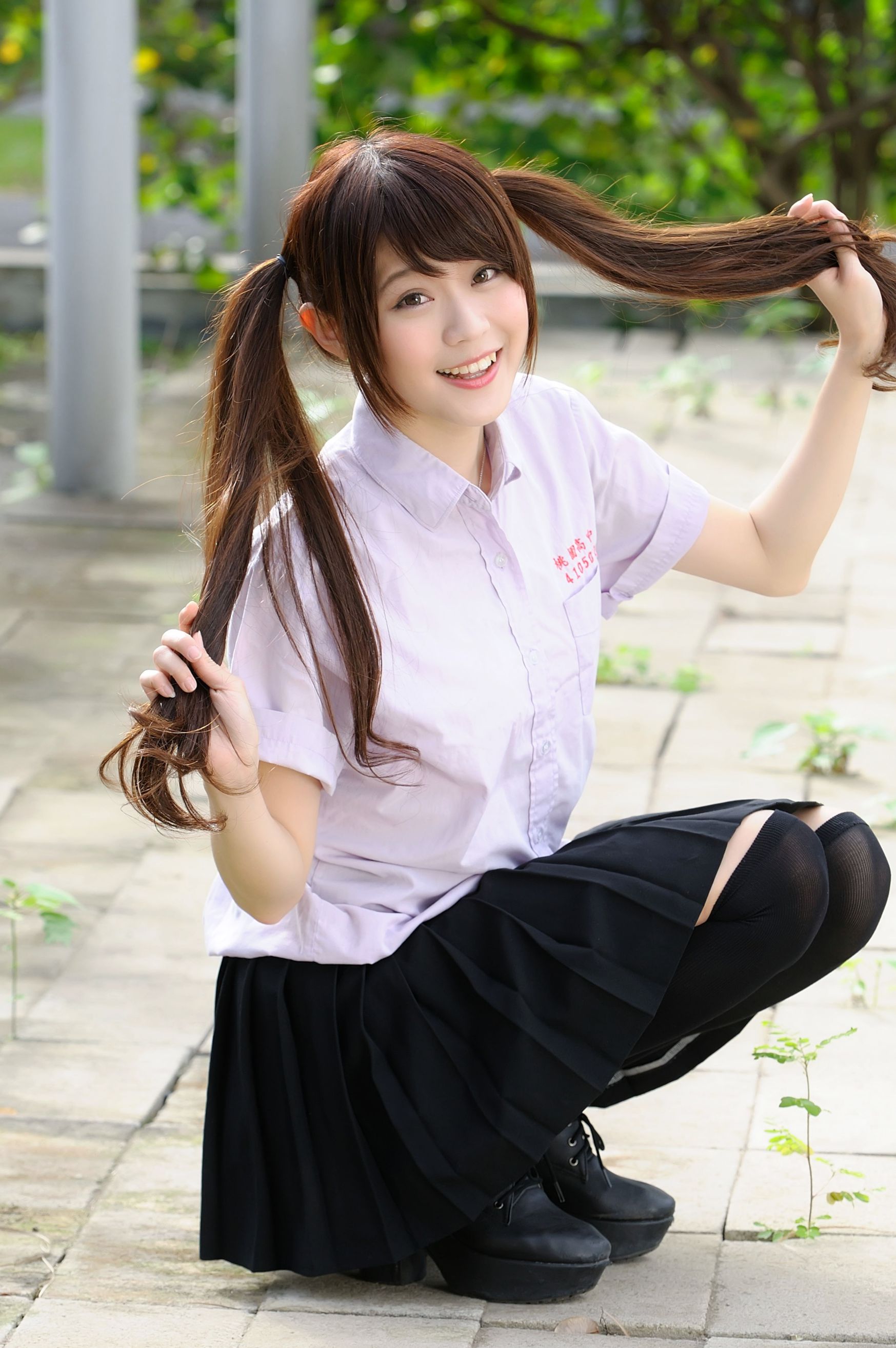 台湾美女俞瑄White/邱俞瑄《校园外拍》