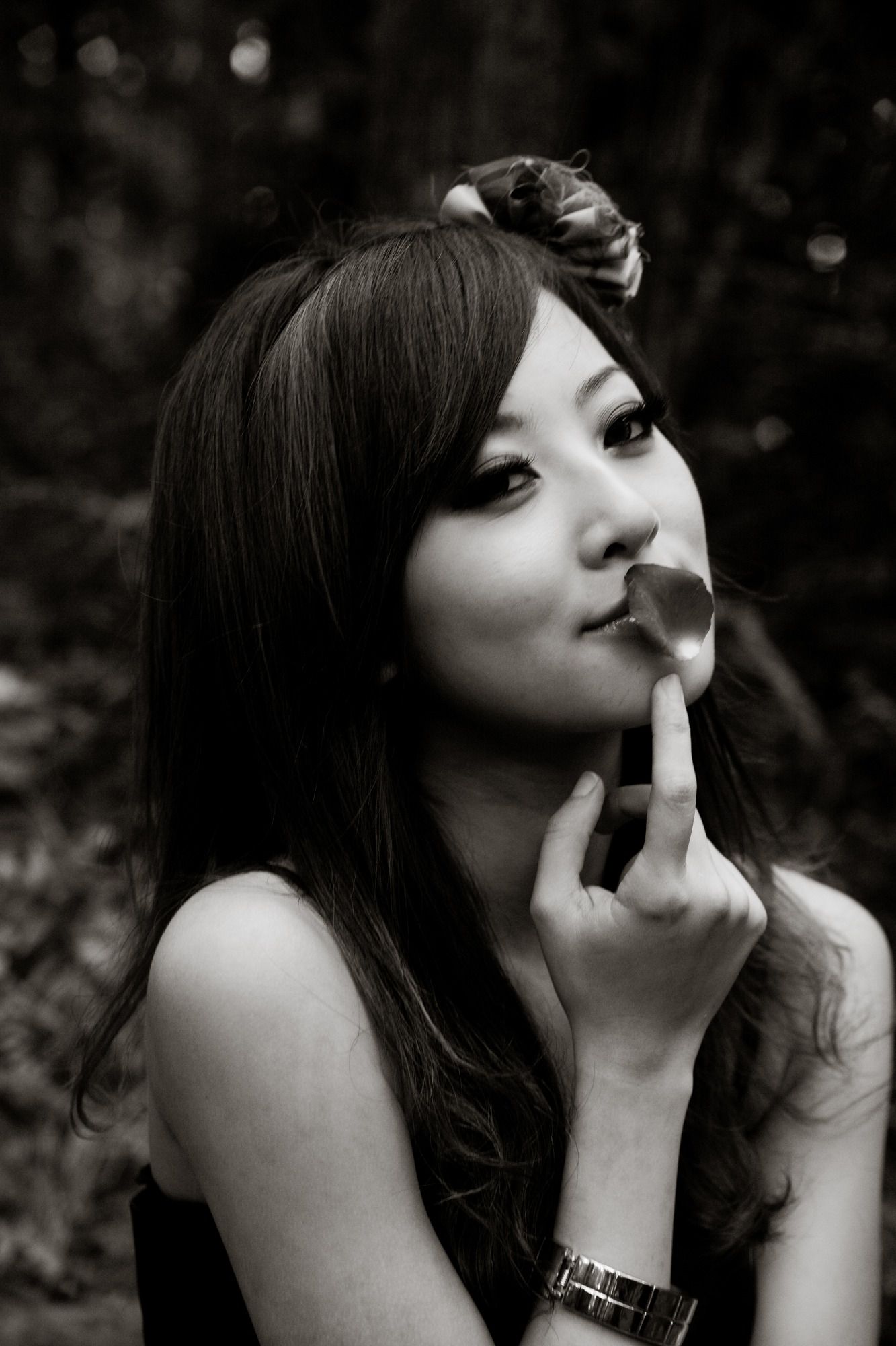 Mikako/张凯洁《白色圓舞曲x黑色執念》陽明山竹子湖外拍