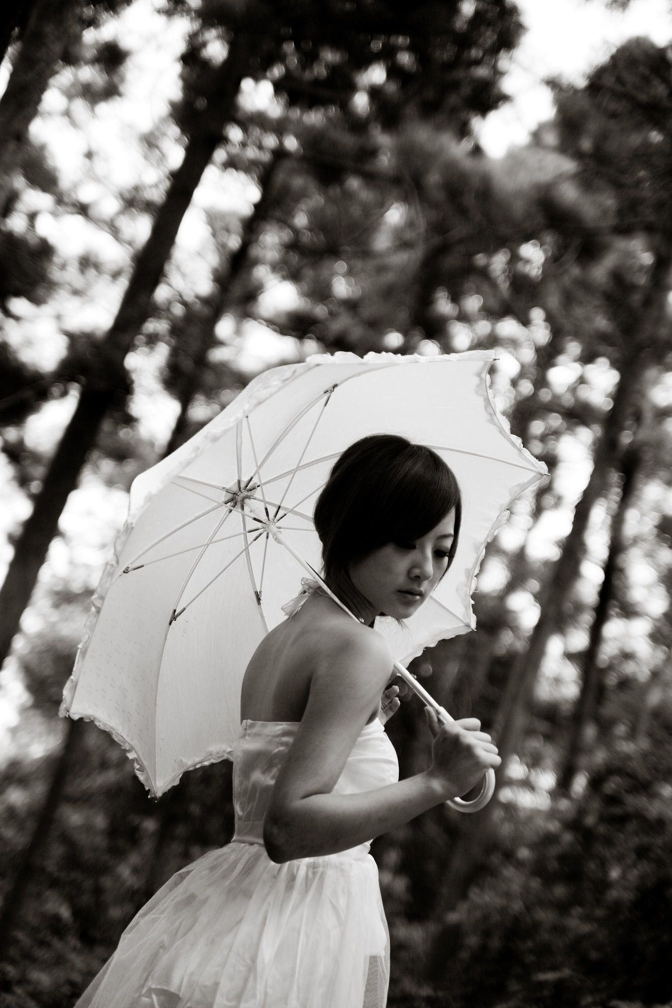 Mikako/张凯洁《白色圓舞曲x黑色執念》陽明山竹子湖外拍