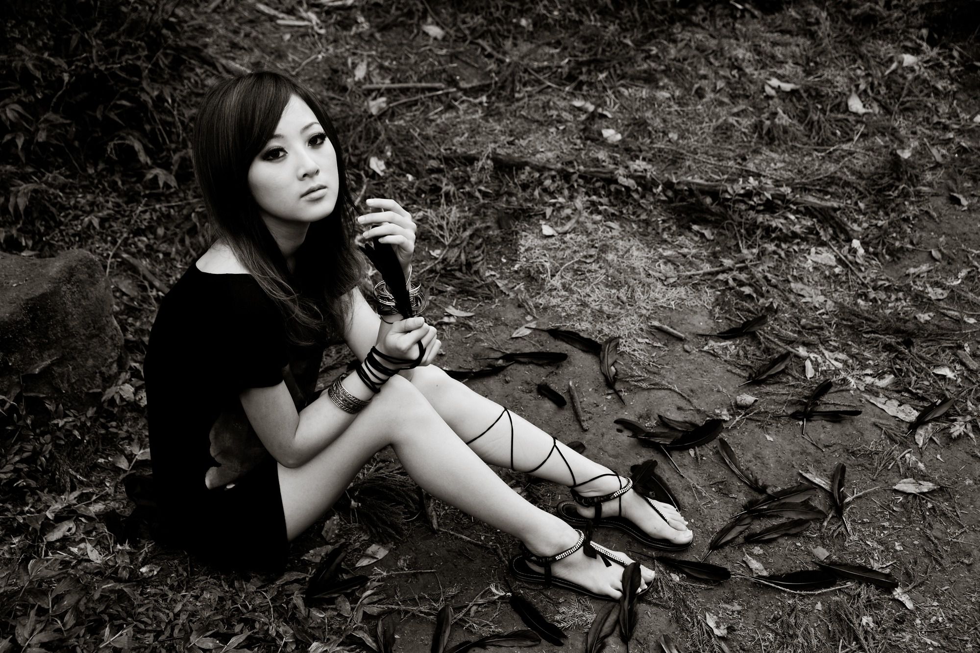 Mikako/张凯洁《白色圓舞曲x黑色執念》陽明山竹子湖外拍