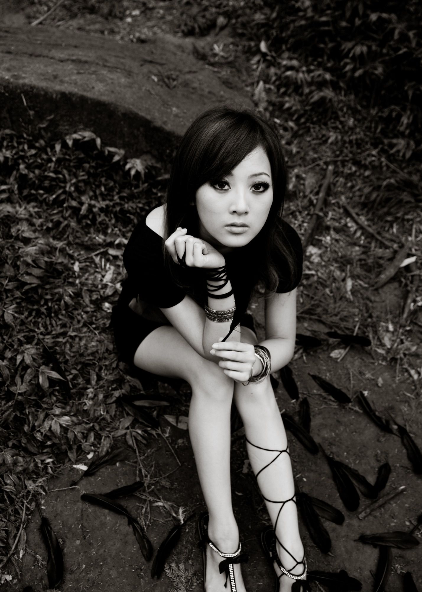 Mikako/张凯洁《白色圓舞曲x黑色執念》陽明山竹子湖外拍