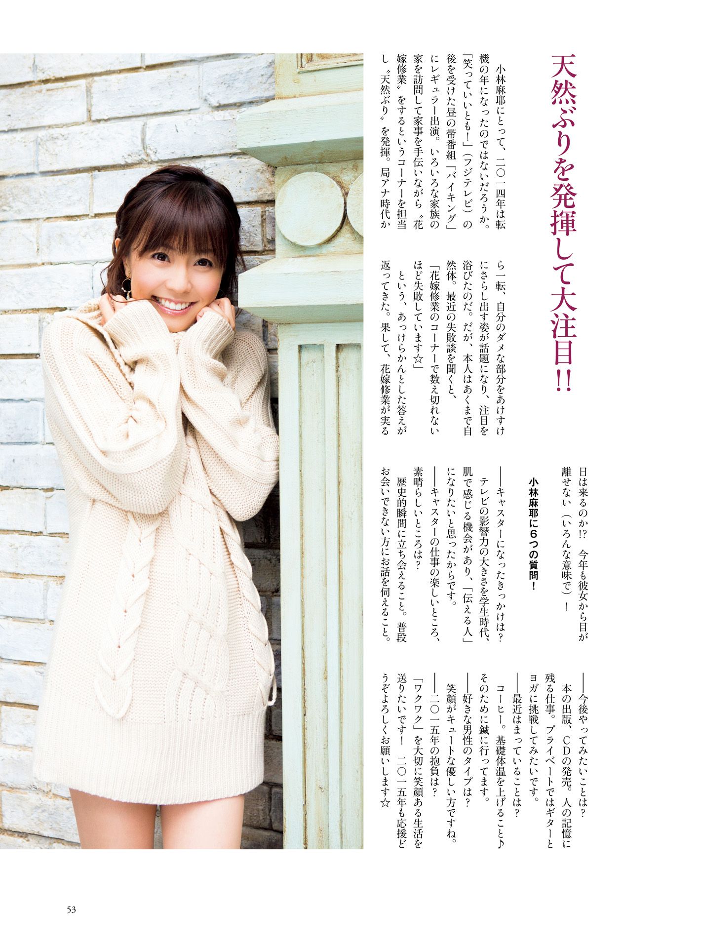 皆藤愛子/小林麻耶/岡副麻希/美馬怜子《原色美人キャスター大図鑑2015》 [PB]