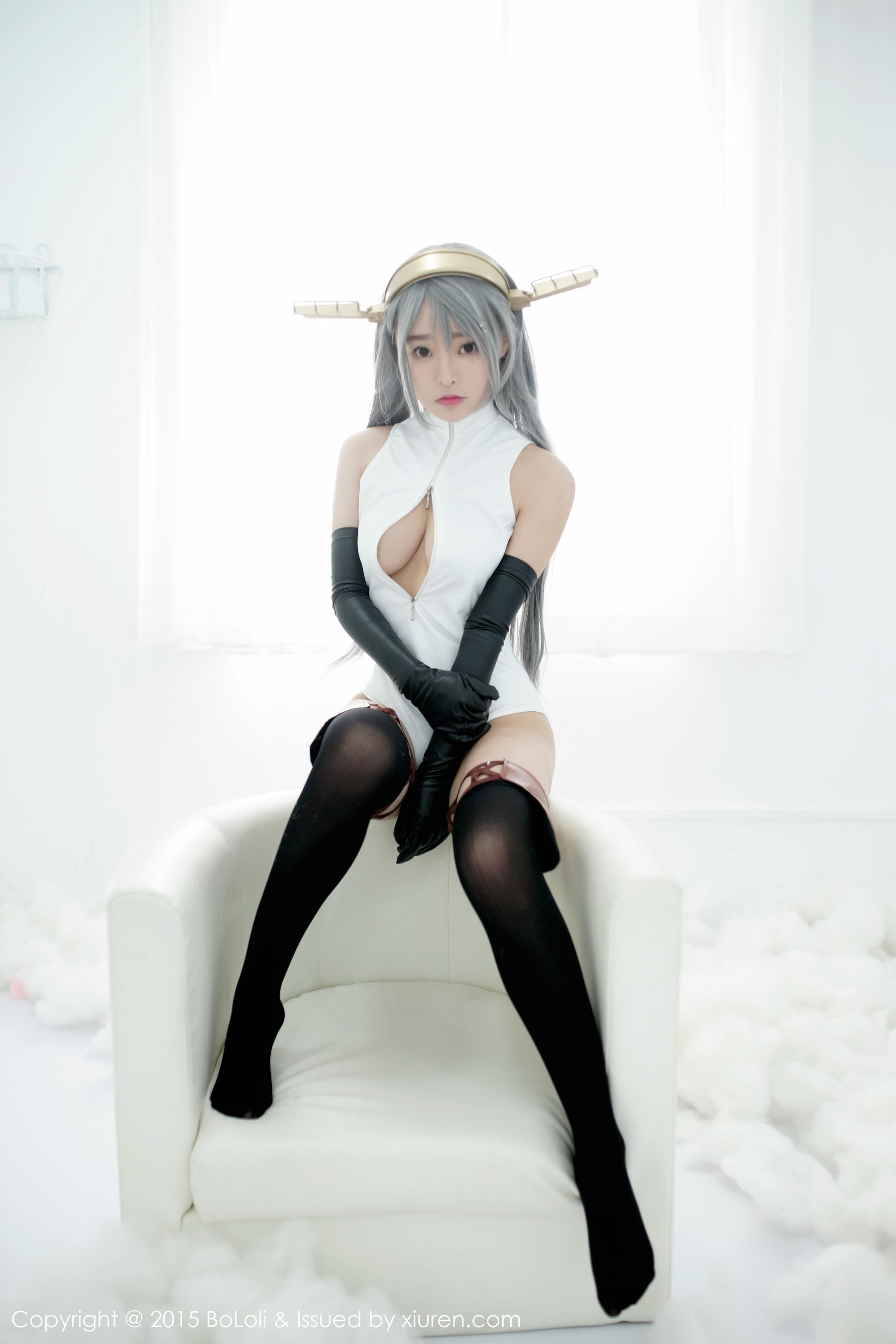 柳侑绮Sevenbaby《舰娘collection》榛名COS(开胸泳衣版)  [BoLoli波萝社] Vol.034 写真集