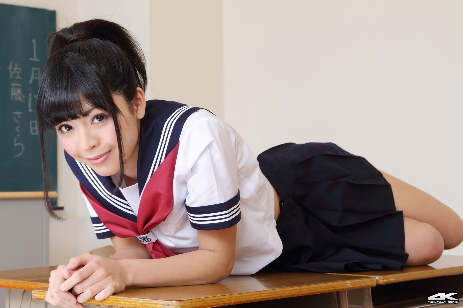 [4K-STAR] NO.00021 Sakura Sato 佐藤さくら Sailor Suit 水手服