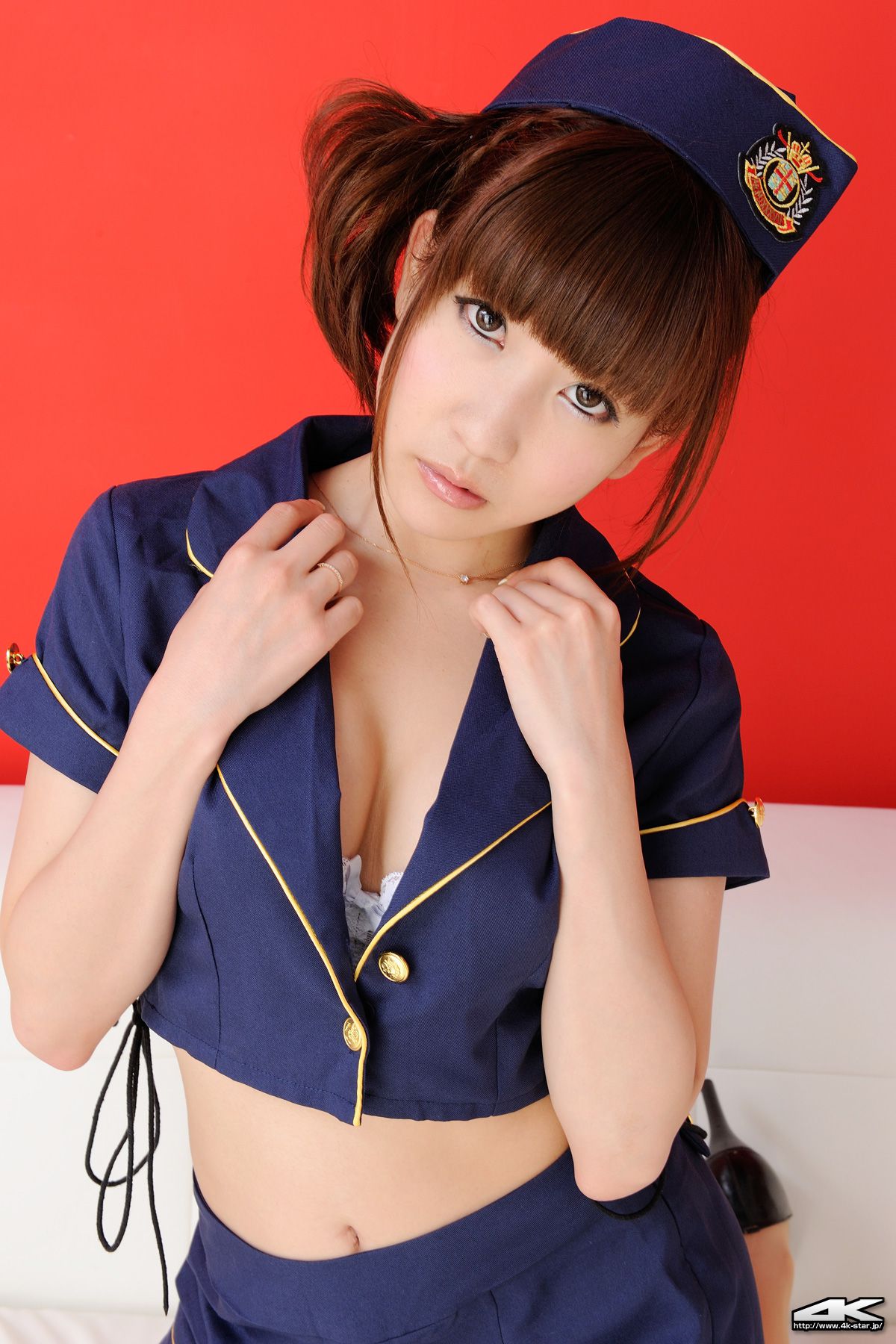 [4K-STAR] NO.00028 秋葉ちひろ Mini Skirt Police 女警制服