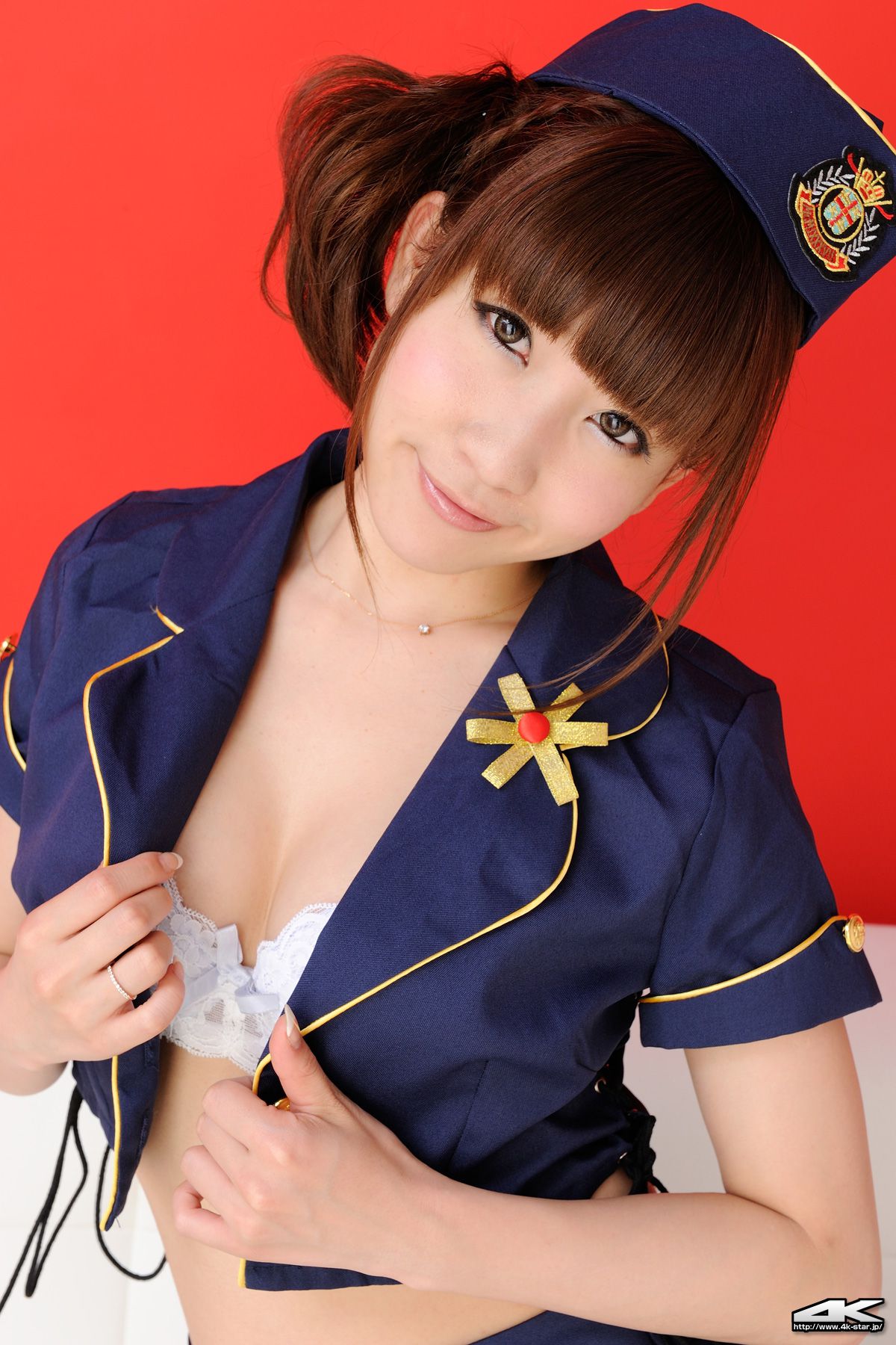 [4K-STAR] NO.00028 秋葉ちひろ Mini Skirt Police 女警制服