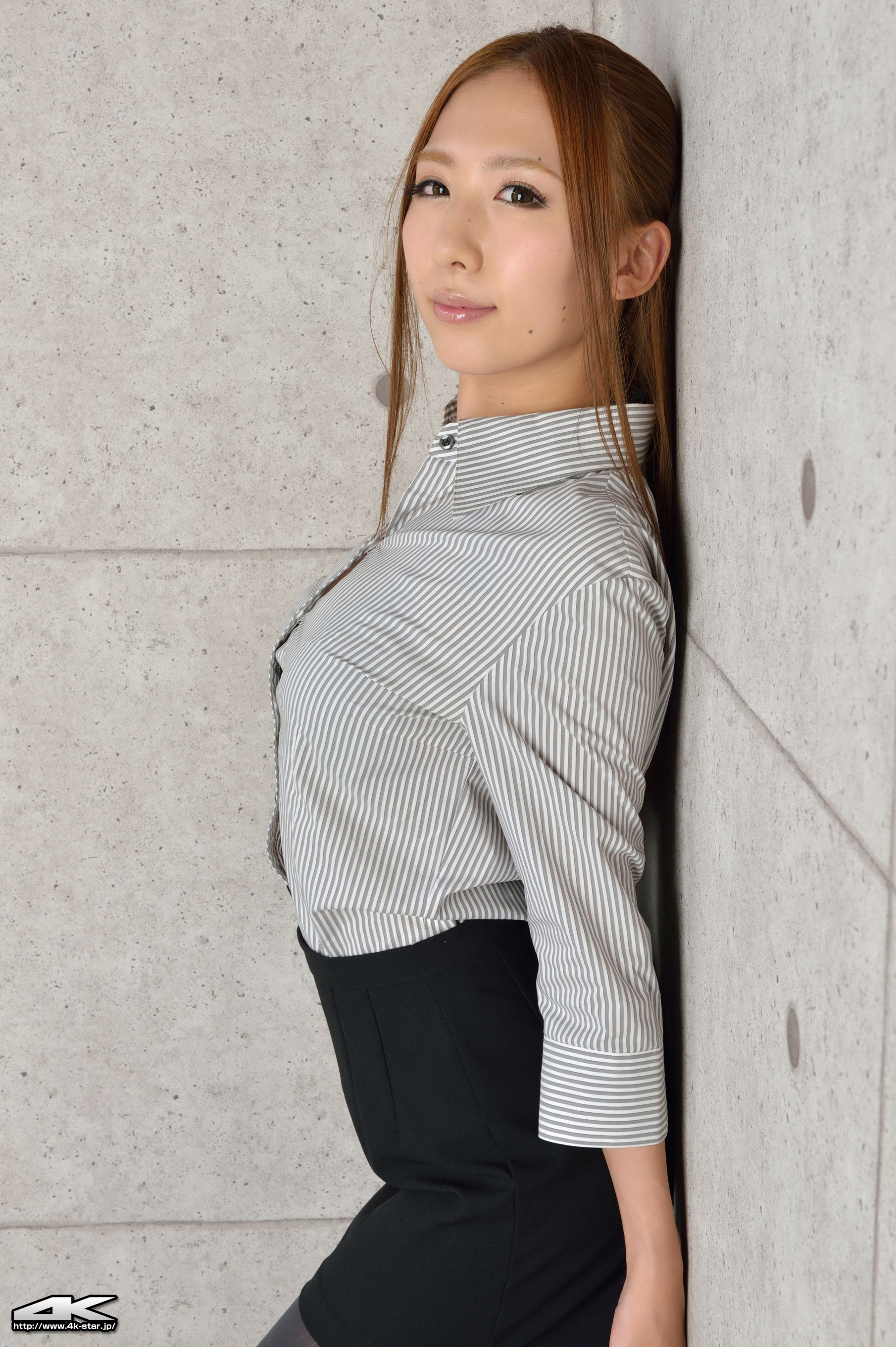 [4K-STAR] NO.00069 岩崎由衣 Office Lady 灰丝职业装