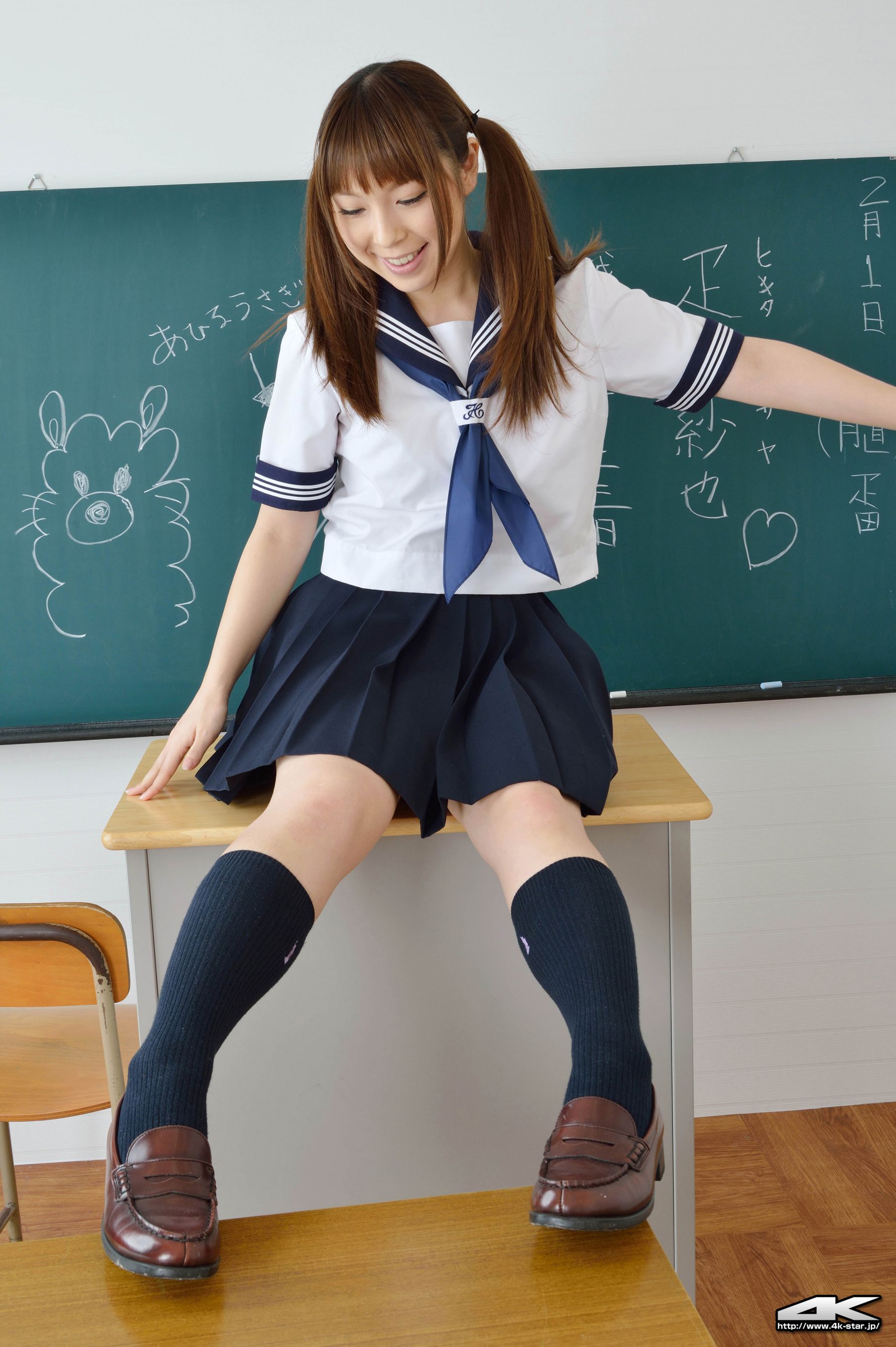 [4K-STAR] NO.00134 疋田紗也 School Girl 教室学生装