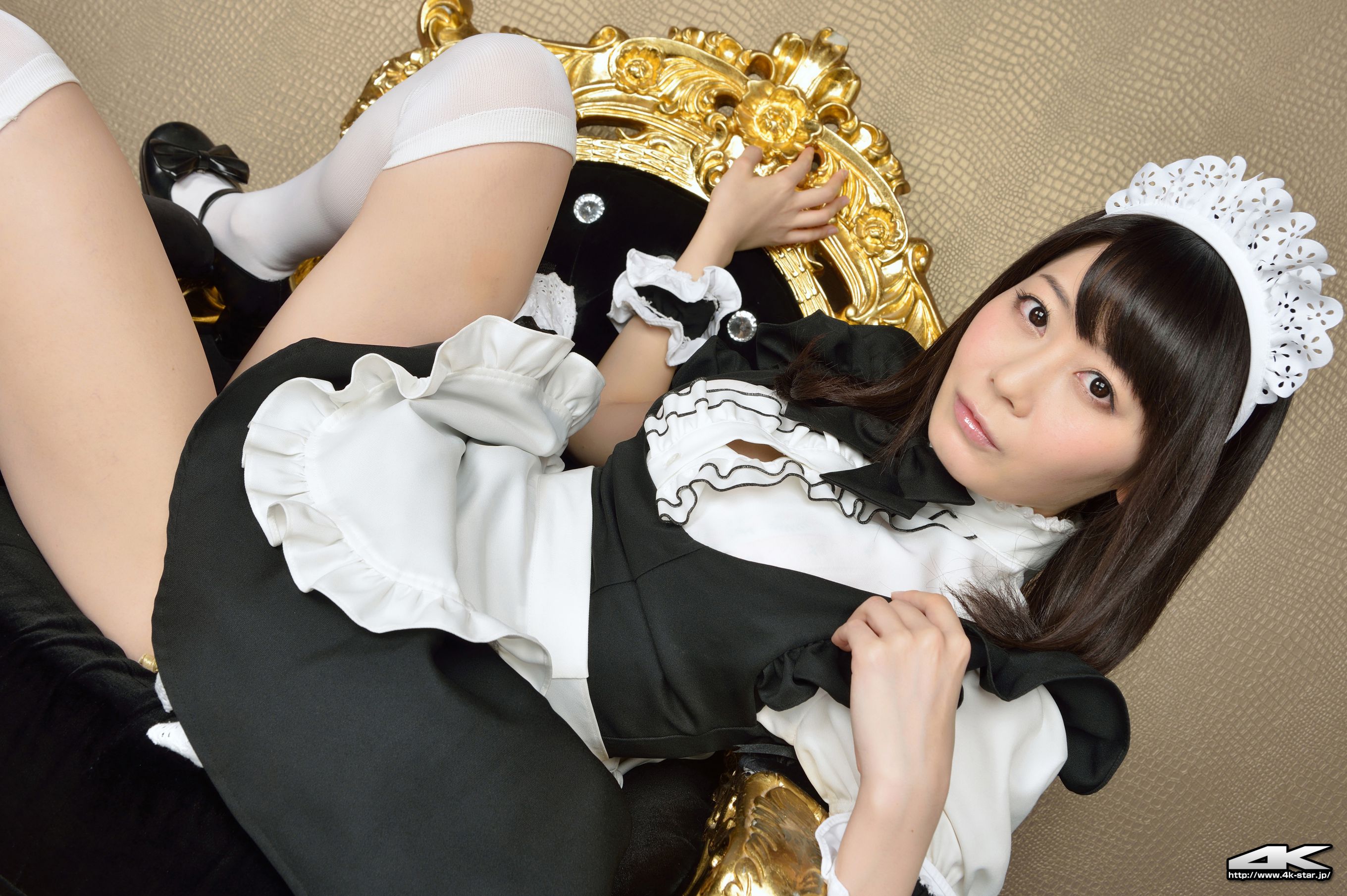 [4K-STAR] NO.00184 桜のどか Maid Costume 白丝女仆