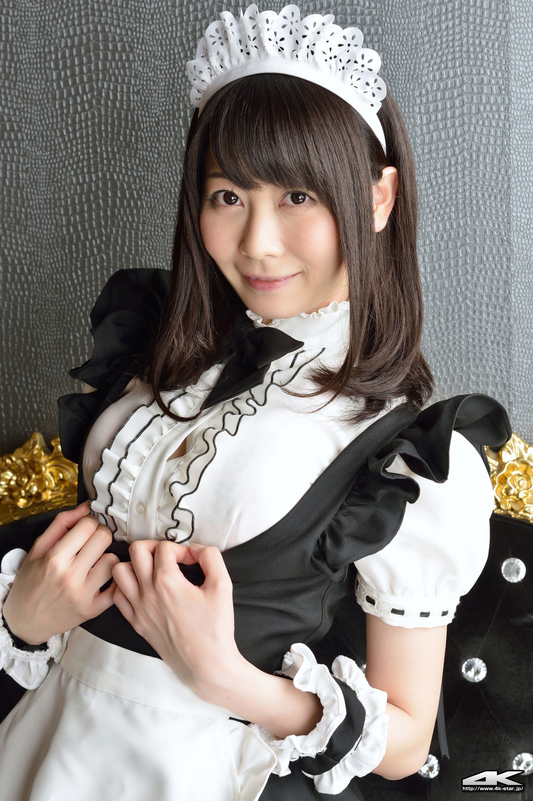 [4K-STAR] NO.00184 桜のどか Maid Costume 白丝女仆