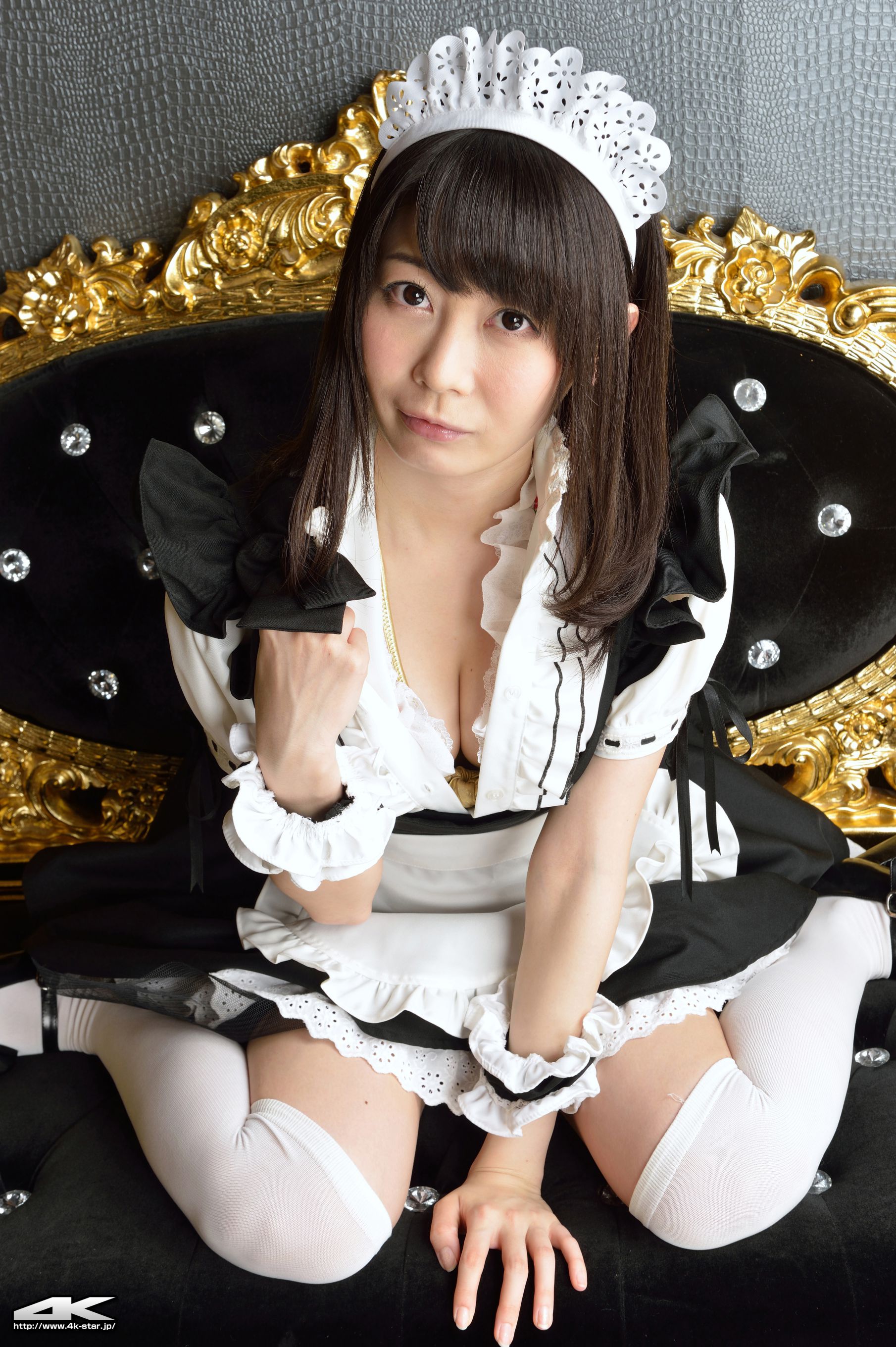 [4K-STAR] NO.00184 桜のどか Maid Costume 白丝女仆