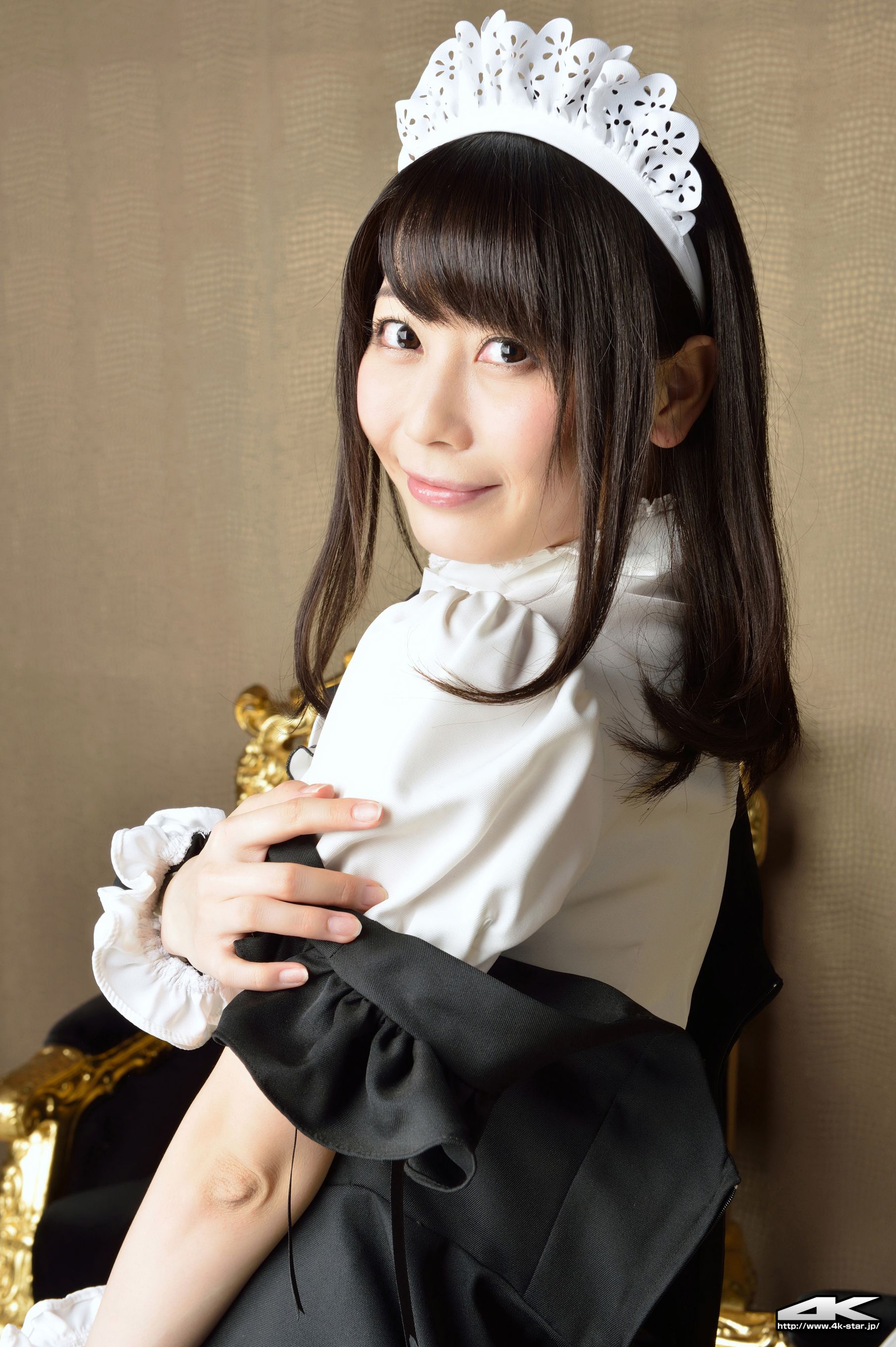 [4K-STAR] NO.00184 桜のどか Maid Costume 白丝女仆
