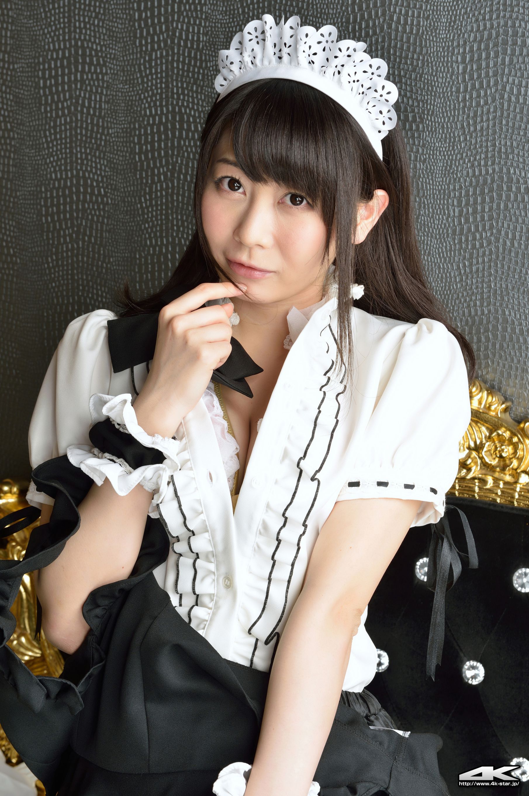[4K-STAR] NO.00184 桜のどか Maid Costume 白丝女仆