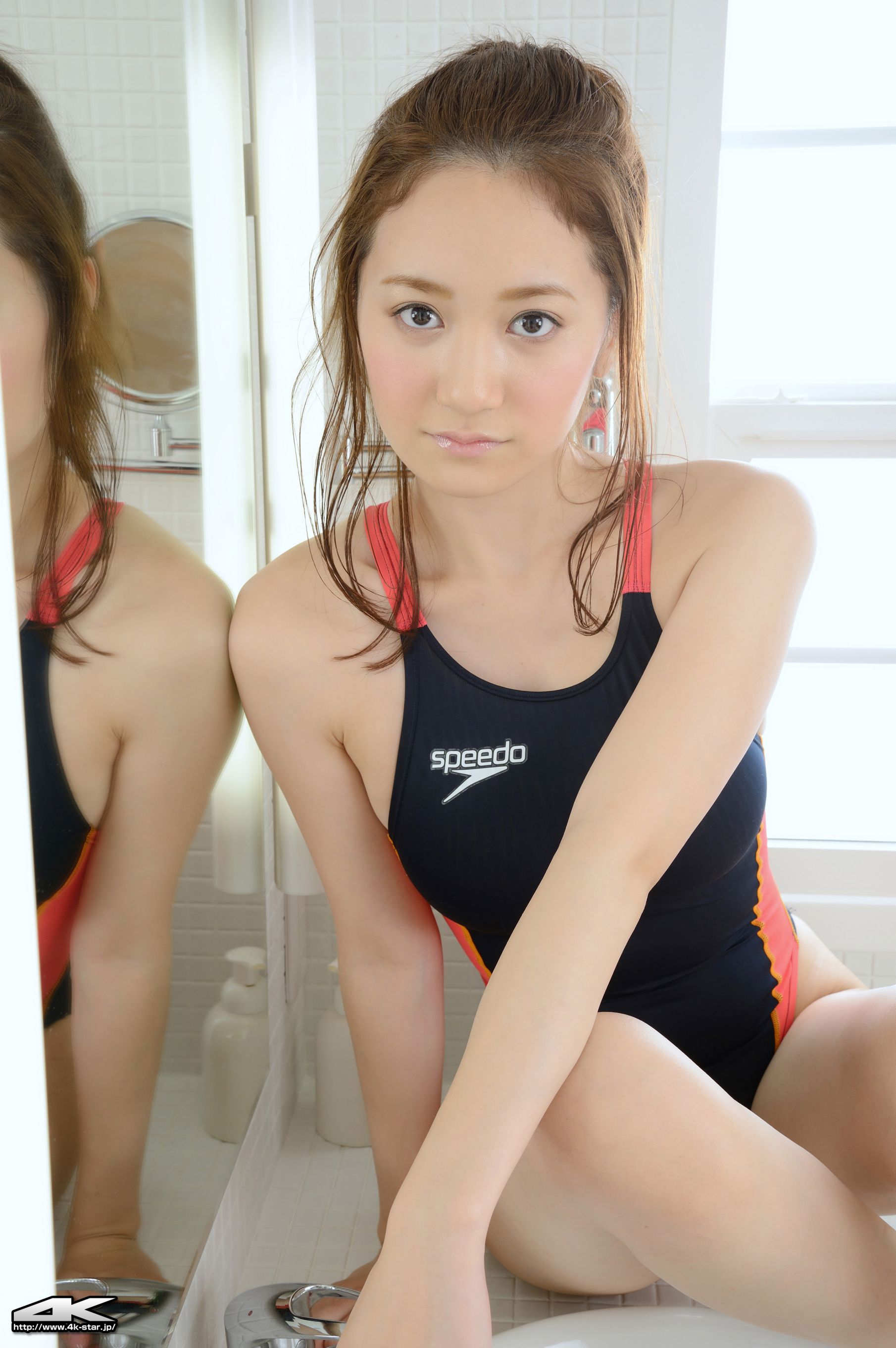 [4K-STAR] NO.00218 叶月梦/葉月ゆめ Swim Suits 浴室高叉湿身