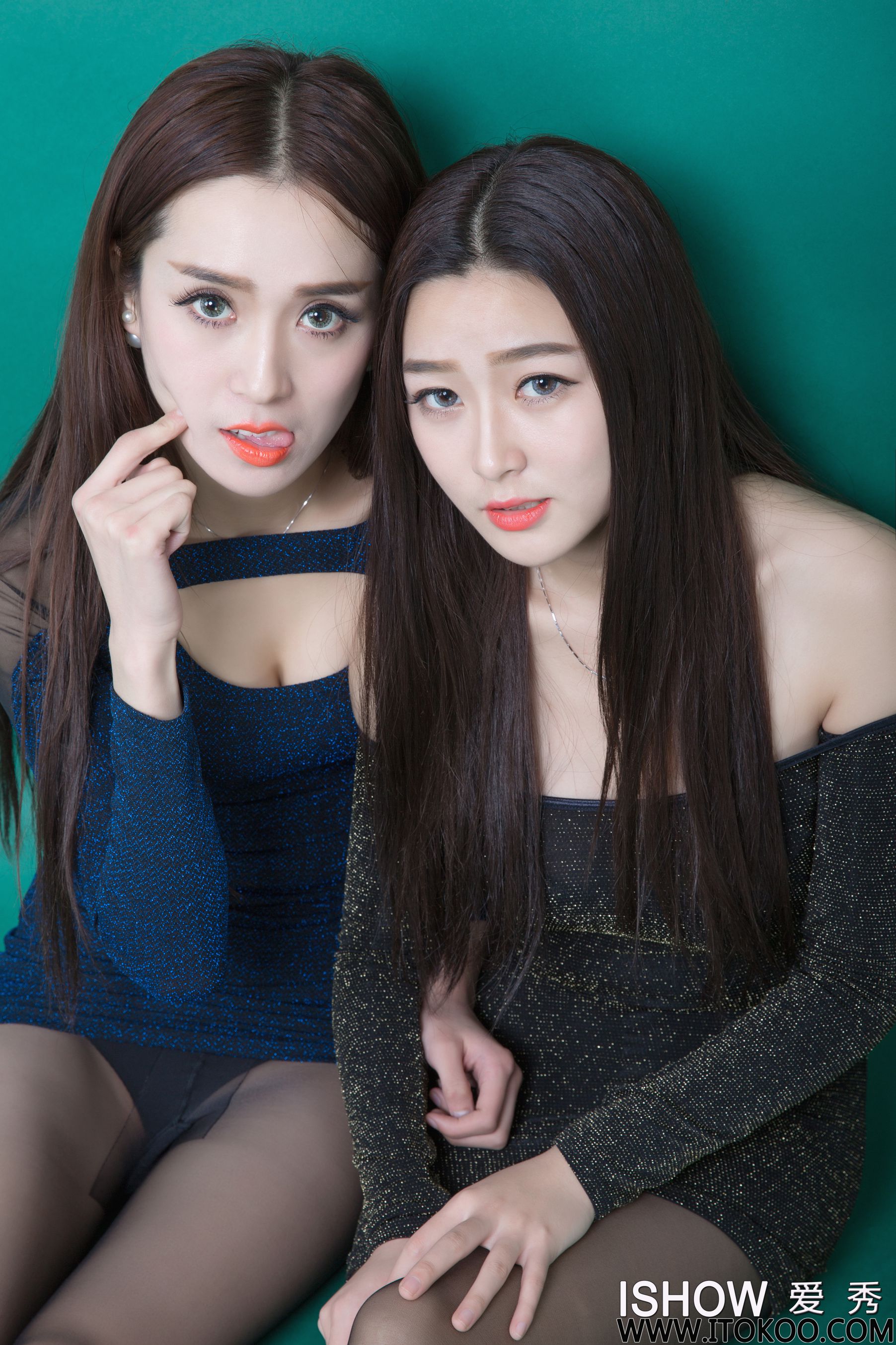 小汝Ruby、小煜CC《包臀套裙+黑丝美腿》 [ISHOW爱秀] NO.033