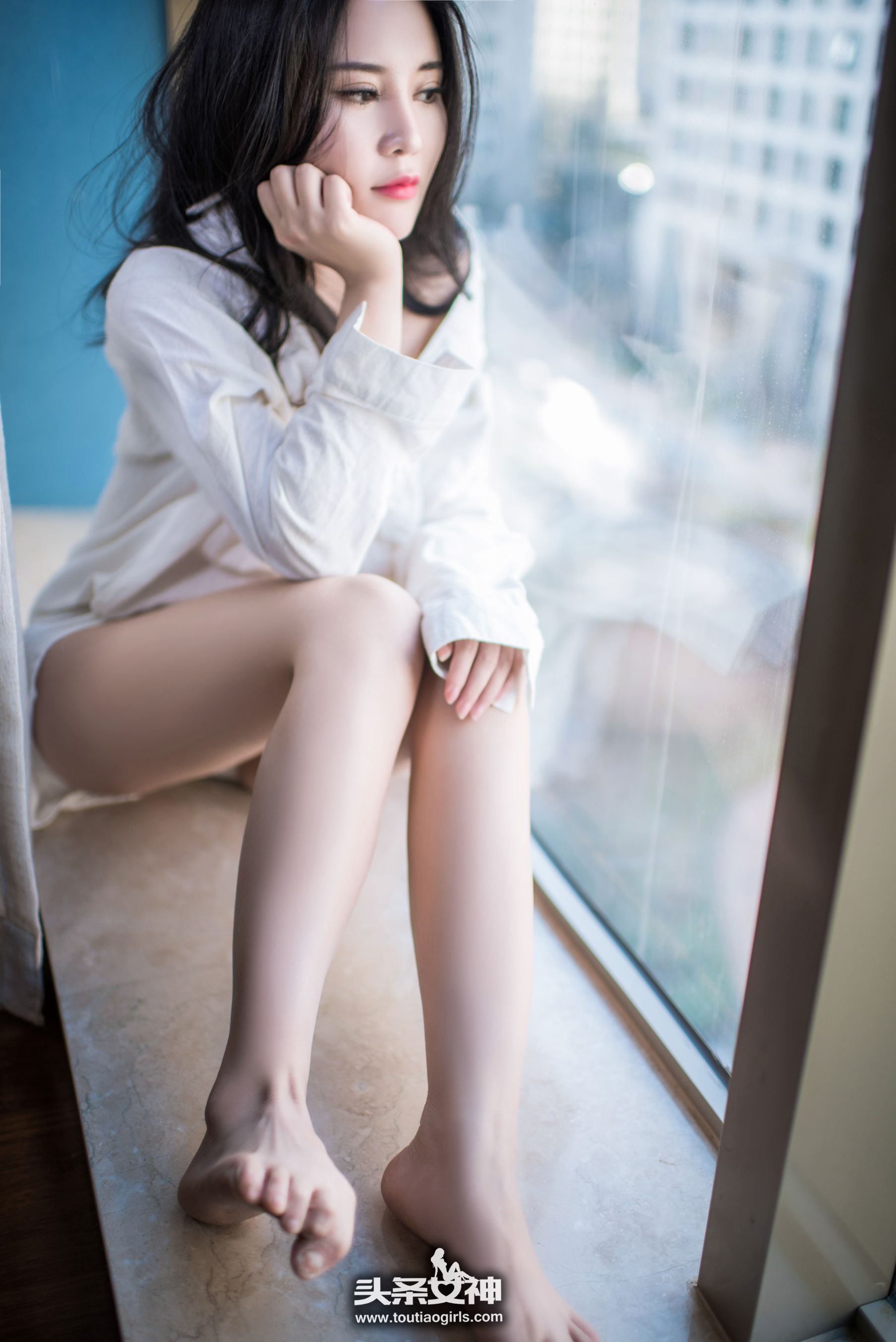 Sukki可儿《性感开发 热情白衬衣》 [头条女神]
