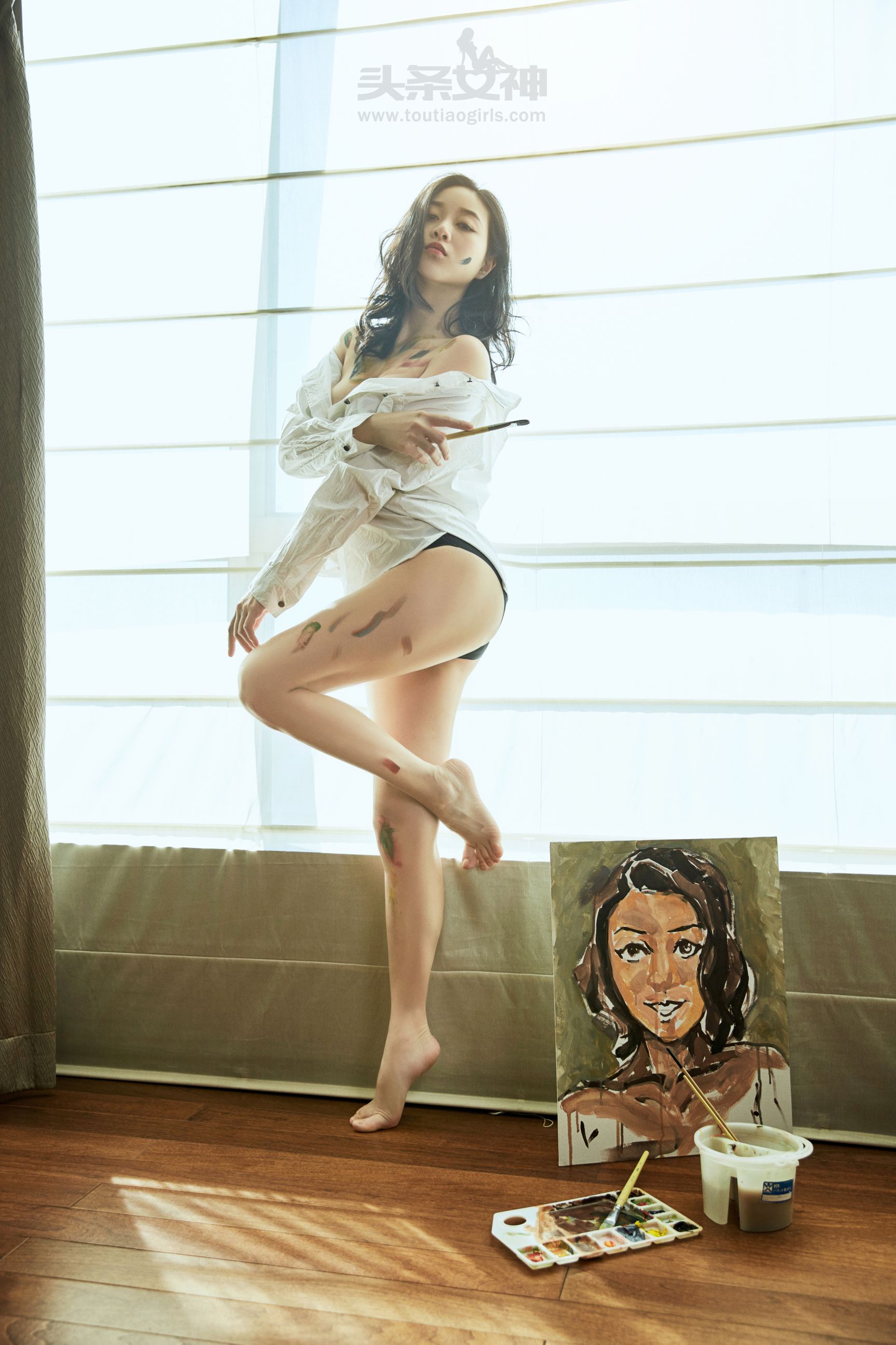 张梓然《画中维纳斯》 [头条女神] VIP专享
