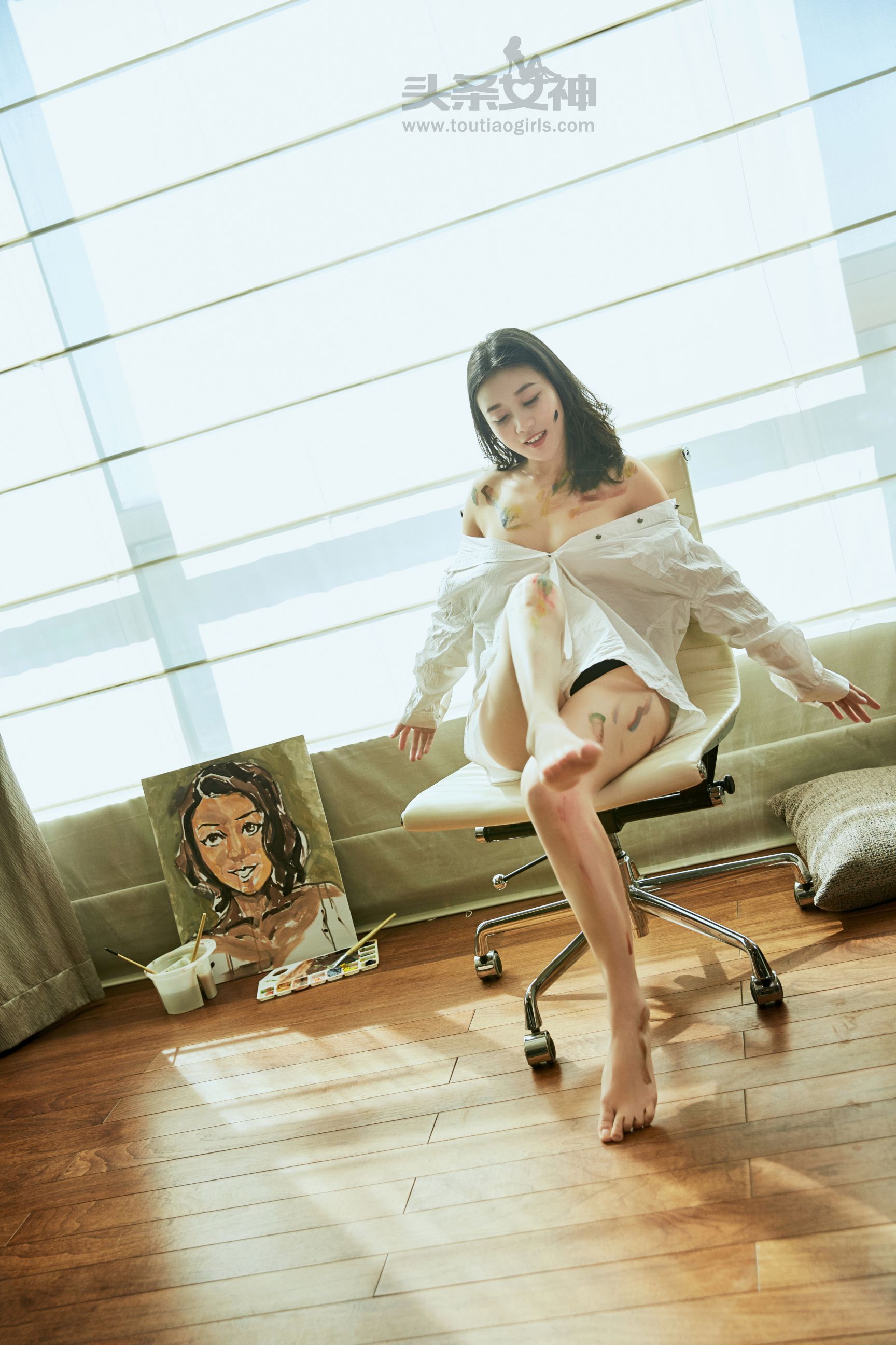张梓然《画中维纳斯》 [头条女神] VIP专享