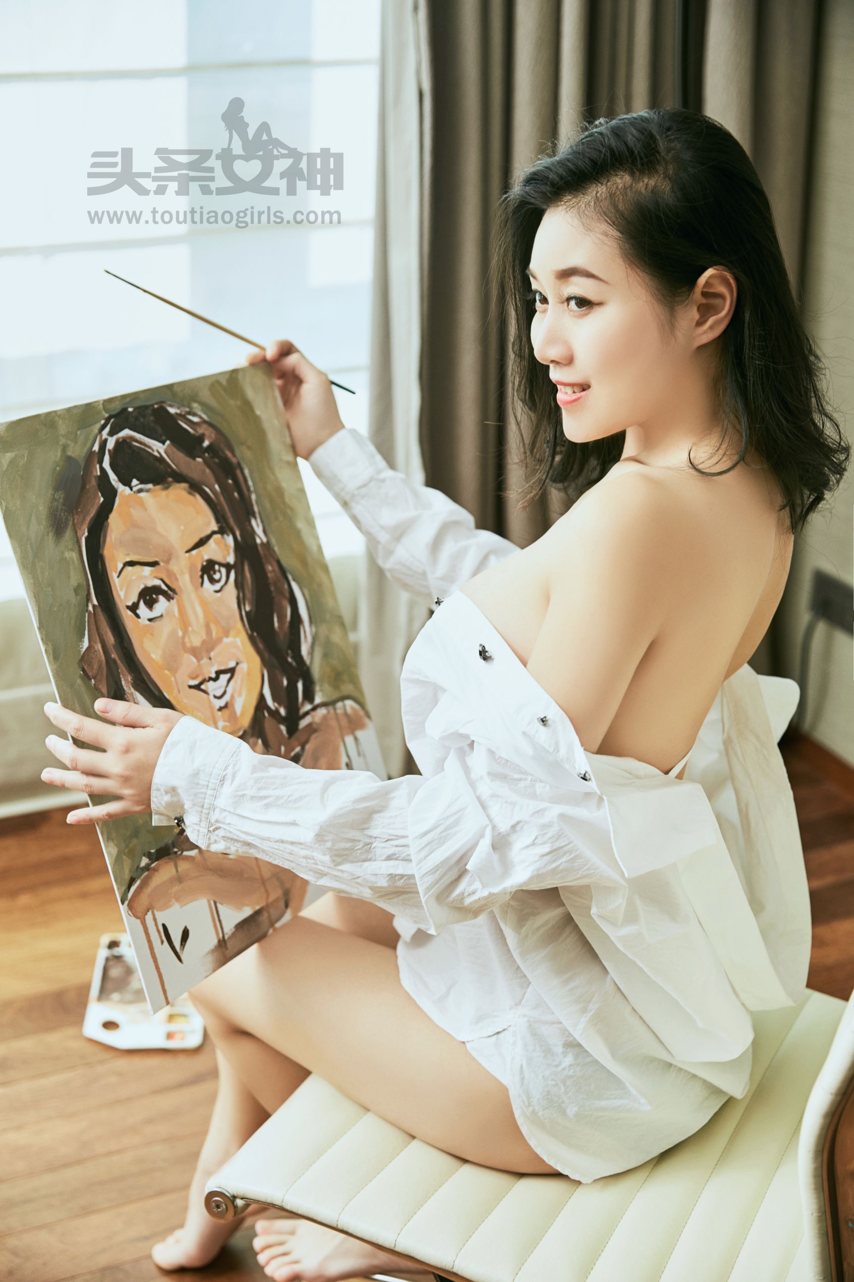 张梓然《画中维纳斯》 [头条女神] VIP专享