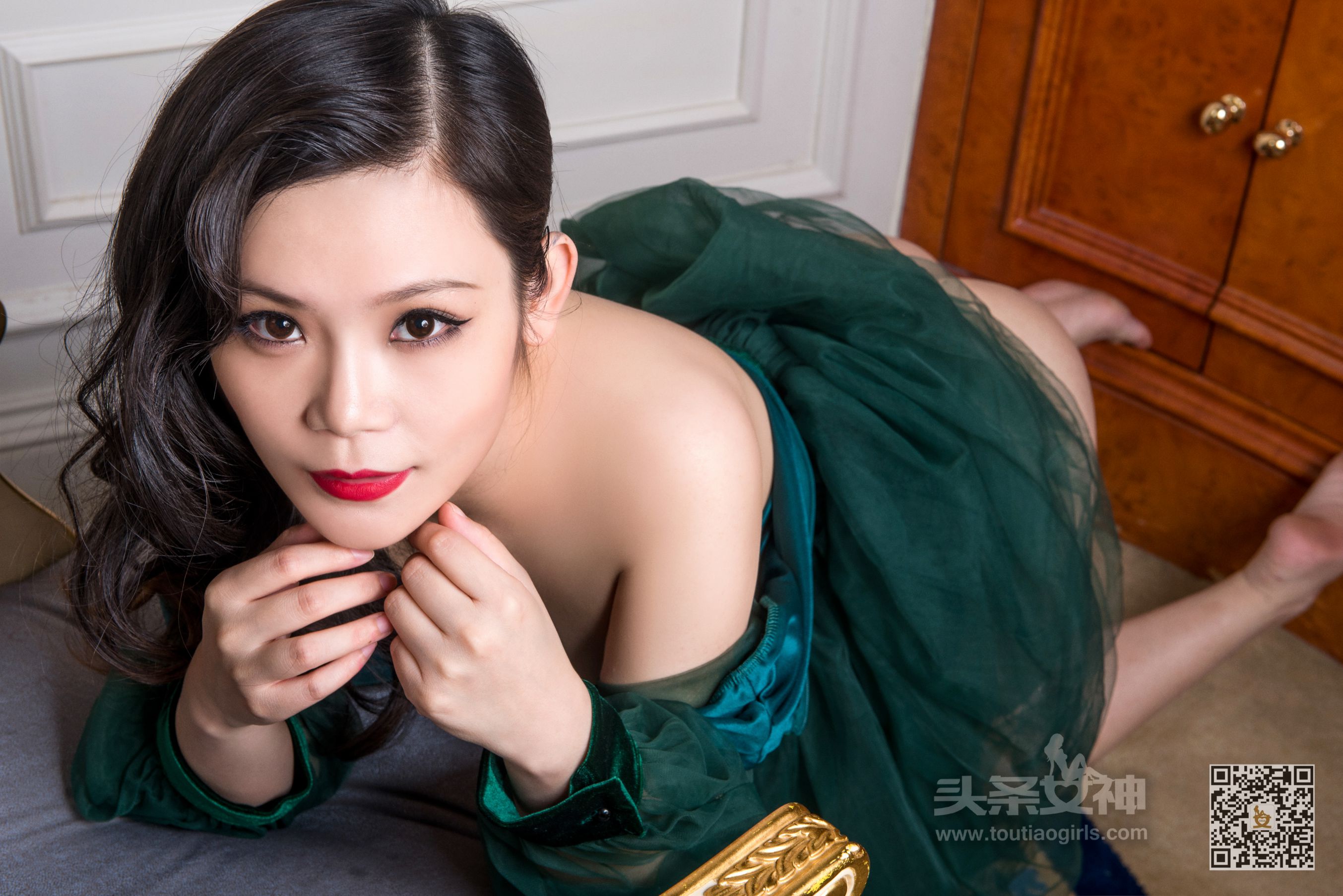 小美/林美儿《绿纱媚娘》 [头条女神]