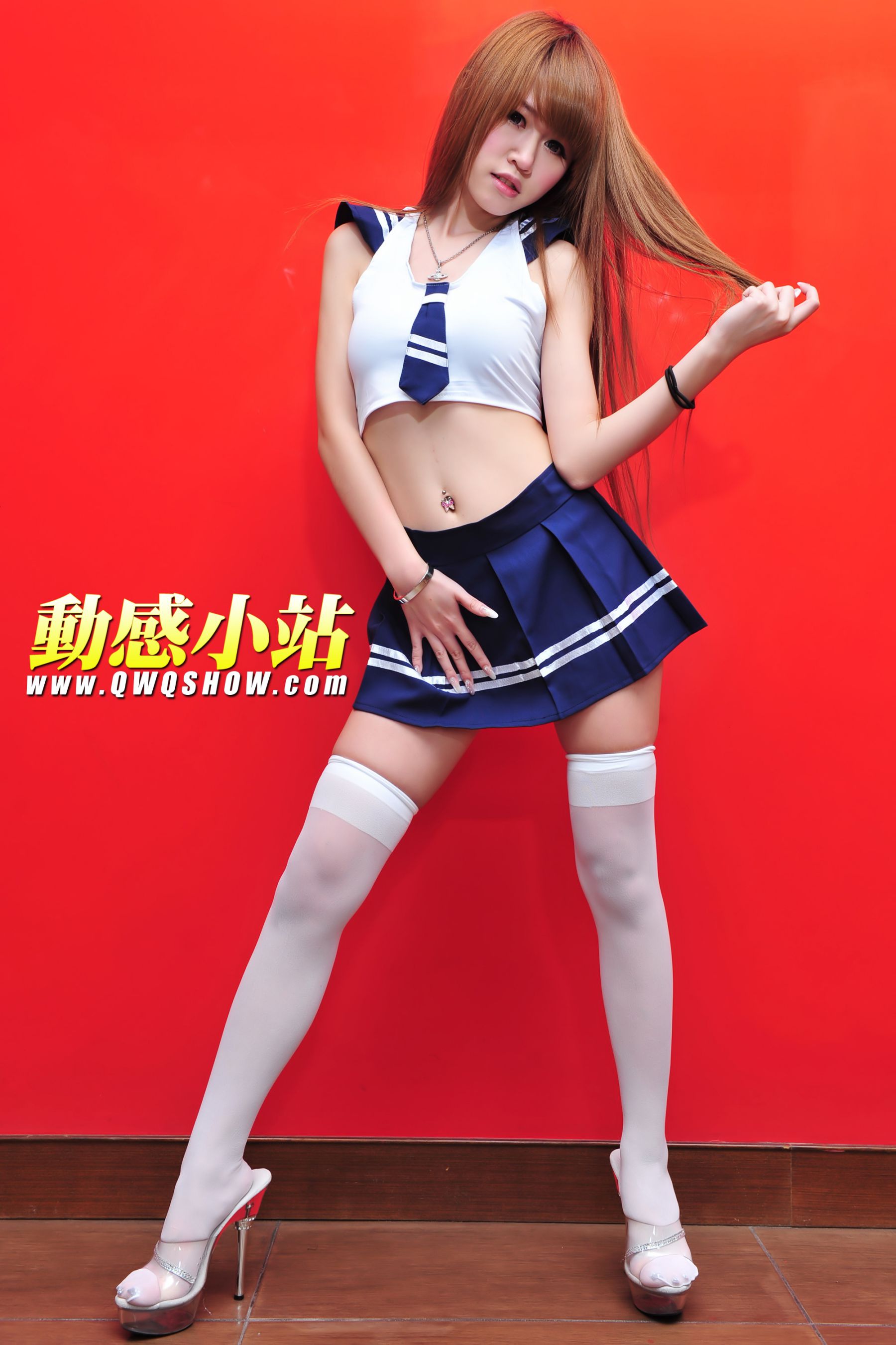 动感之星 丁丁《白丝校服妹子》 [动感小站] NO.141