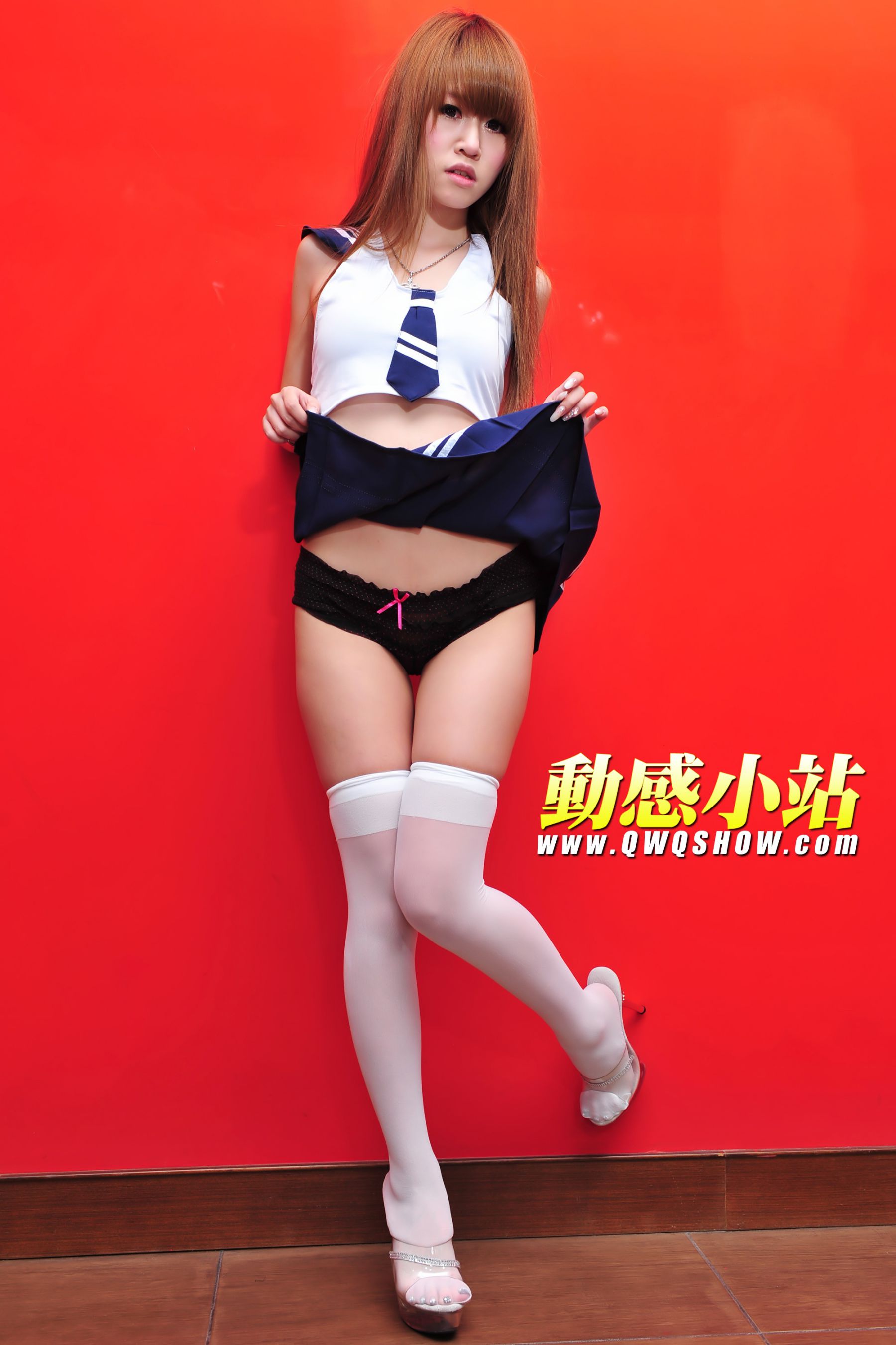 动感之星 丁丁《白丝校服妹子》 [动感小站] NO.141