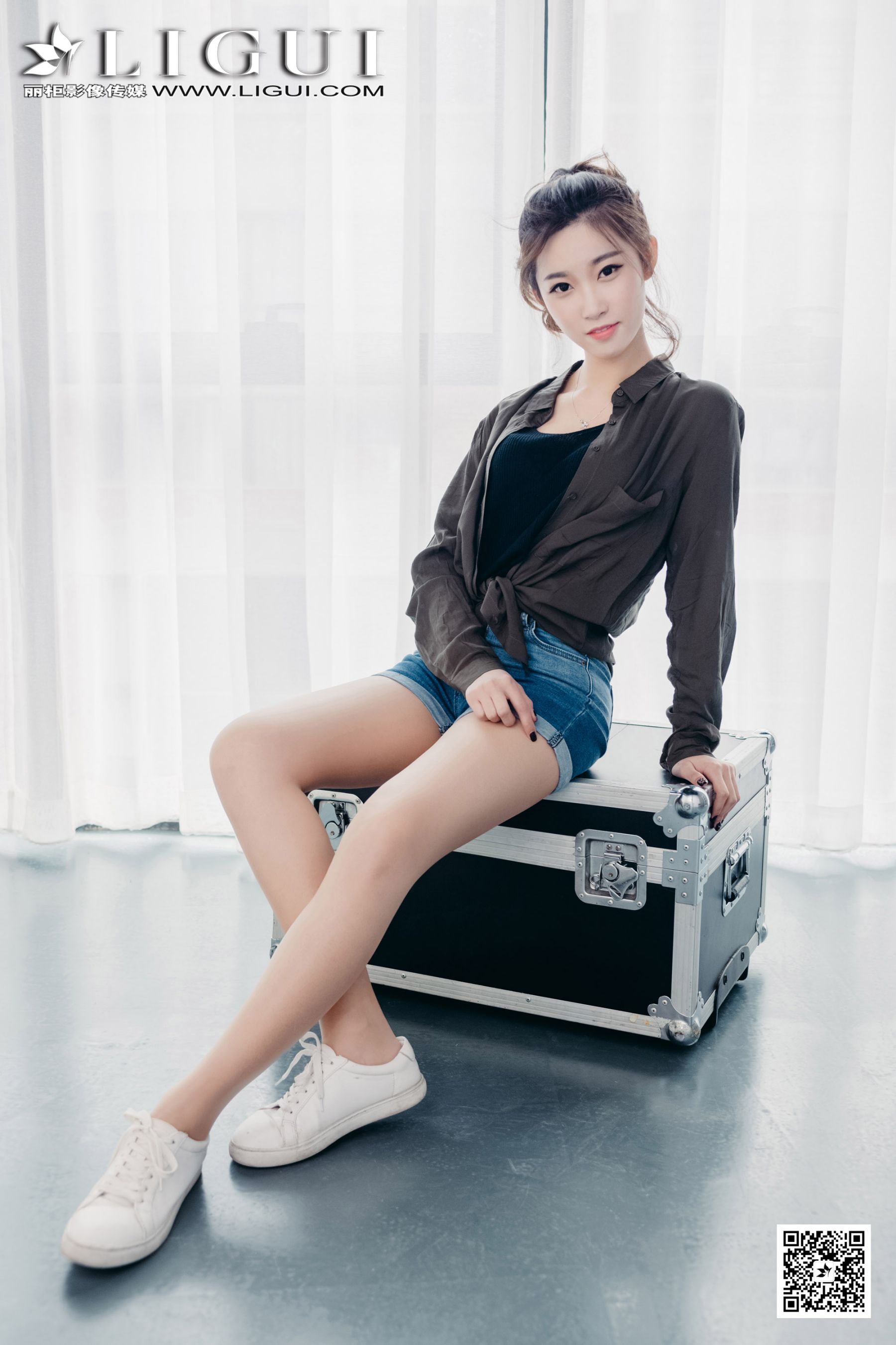 Model 筱筱《甜美热裤少女》 [丽柜]