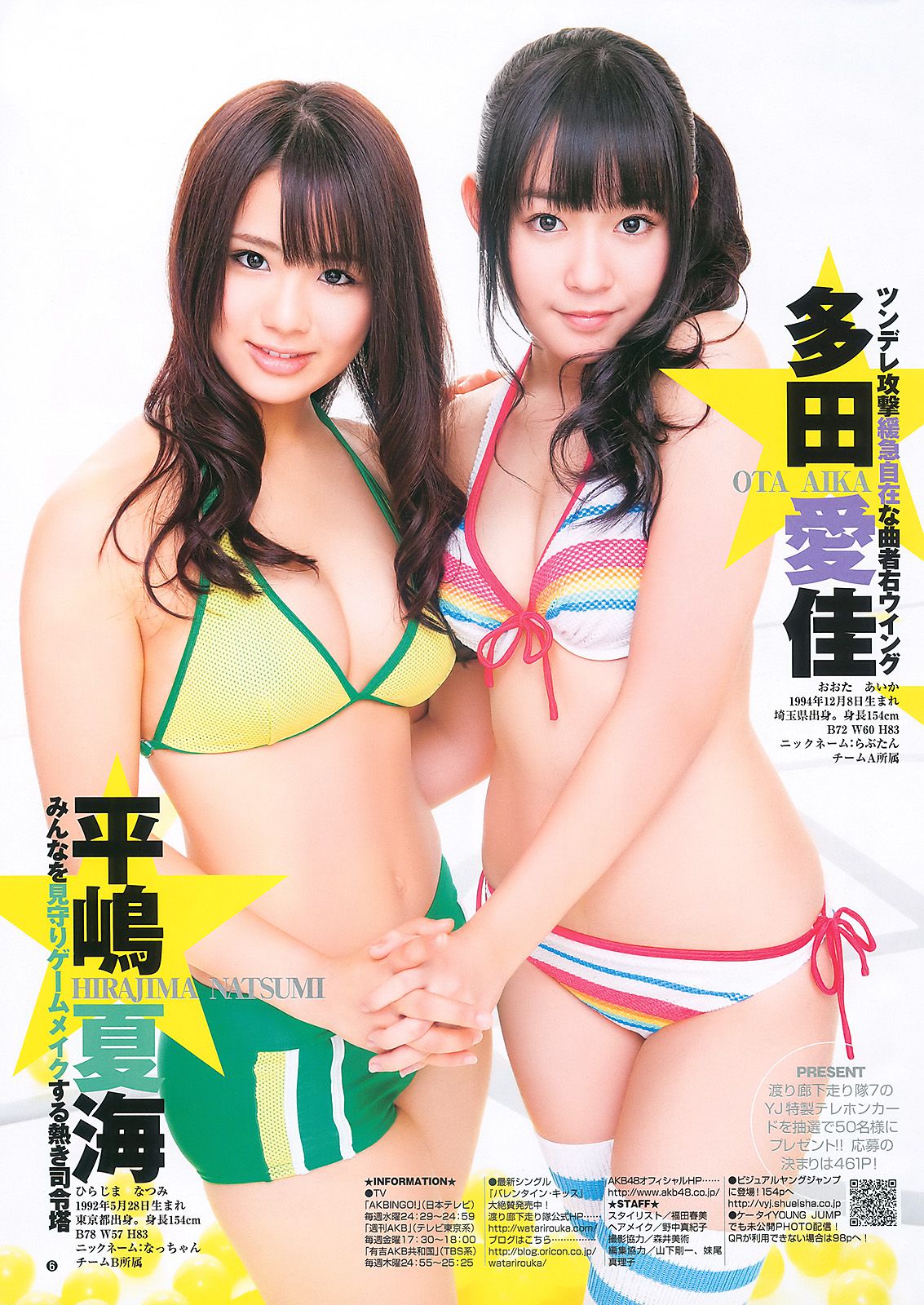 渡り廊下走り隊7 杉ありさ 荻野可鈴 [Weekly Young Jump] 2011年No.10 写真杂志