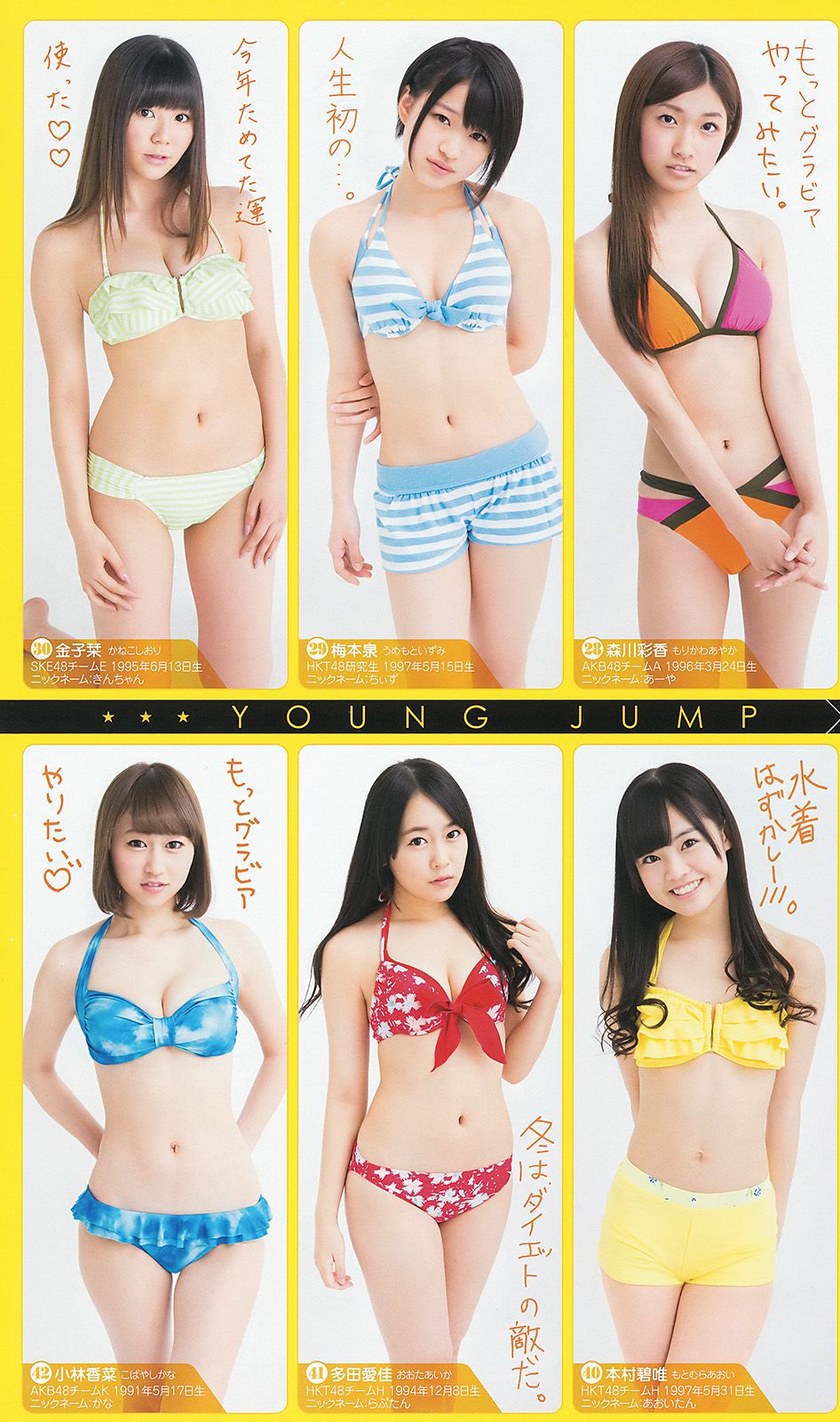 新川優愛 48グループ 木下ひなこ [Weekly Young Jump] 2014年No.06-07写真杂志