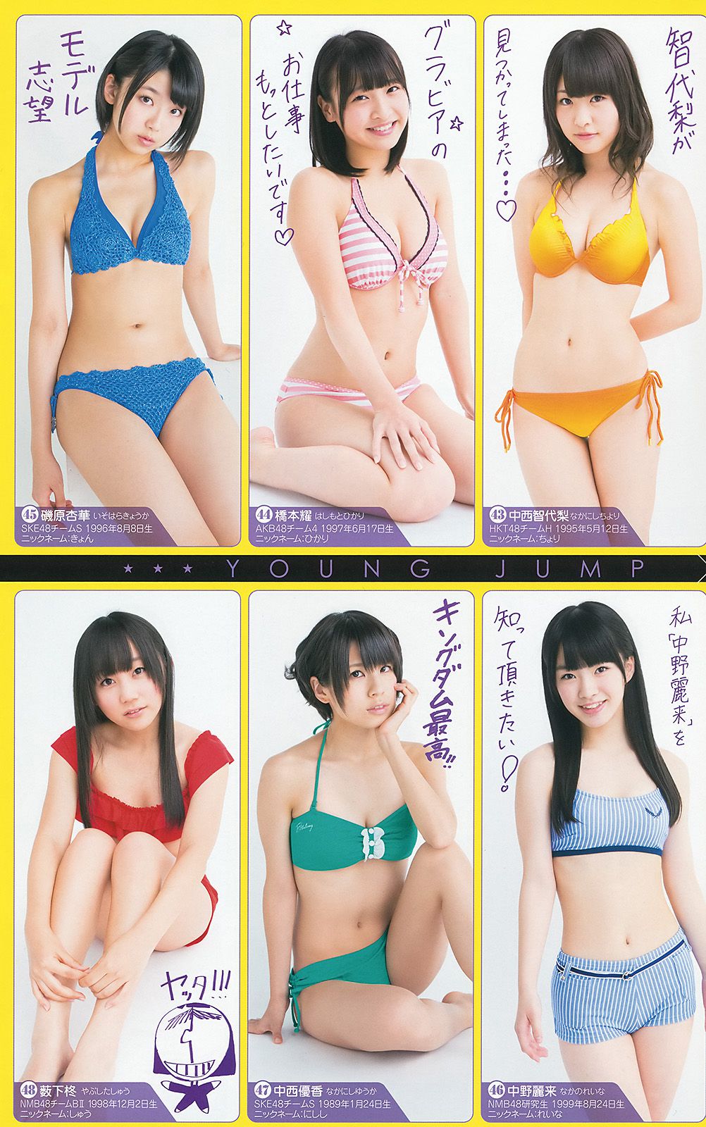 新川優愛 48グループ 木下ひなこ [Weekly Young Jump] 2014年No.06-07写真杂志